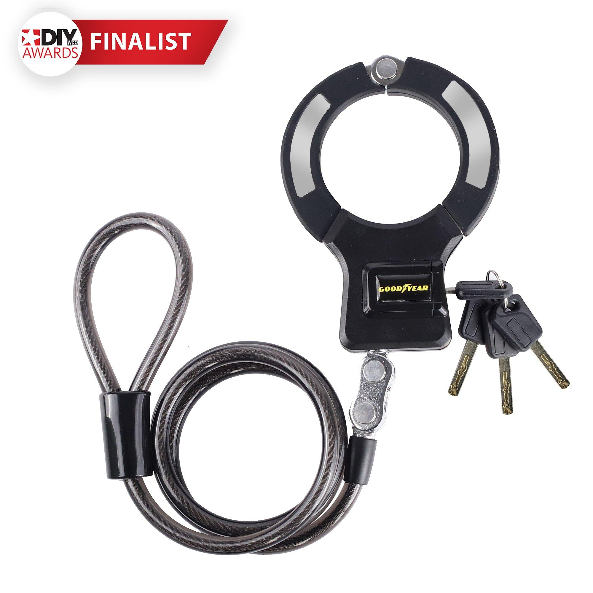 Zwart - Goodyear - Heavy Duty Handcuff Bike Lock - 2