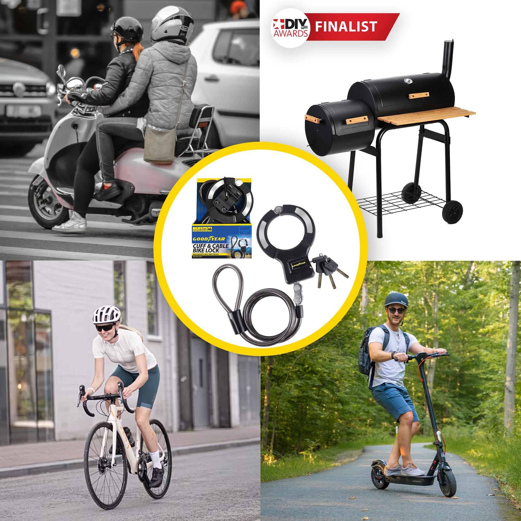 Zwart - Goodyear - Heavy Duty Handcuff Bike Lock - 3