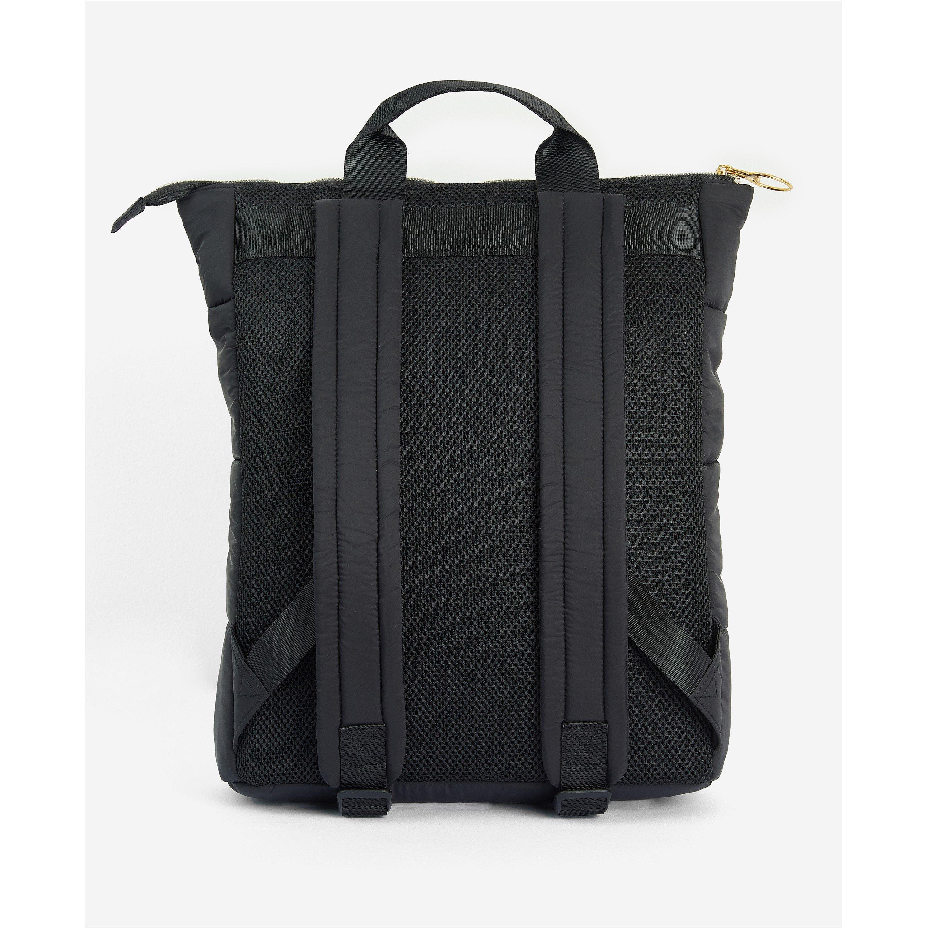 Black - Barbour International - Women's Quilted Monaco Backpack - 2