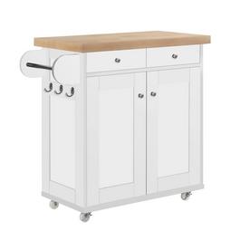 LPD Portland Kitchen Island Black