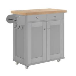 LPD Portland Kitchen Island Black
