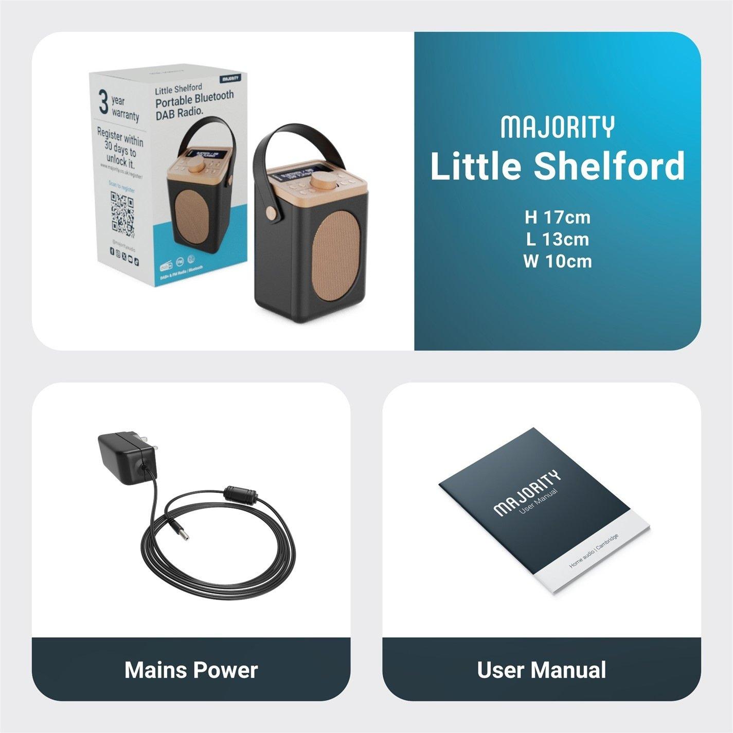 Zwart - MAJORITY - Little Shelford DAB Radio - 9