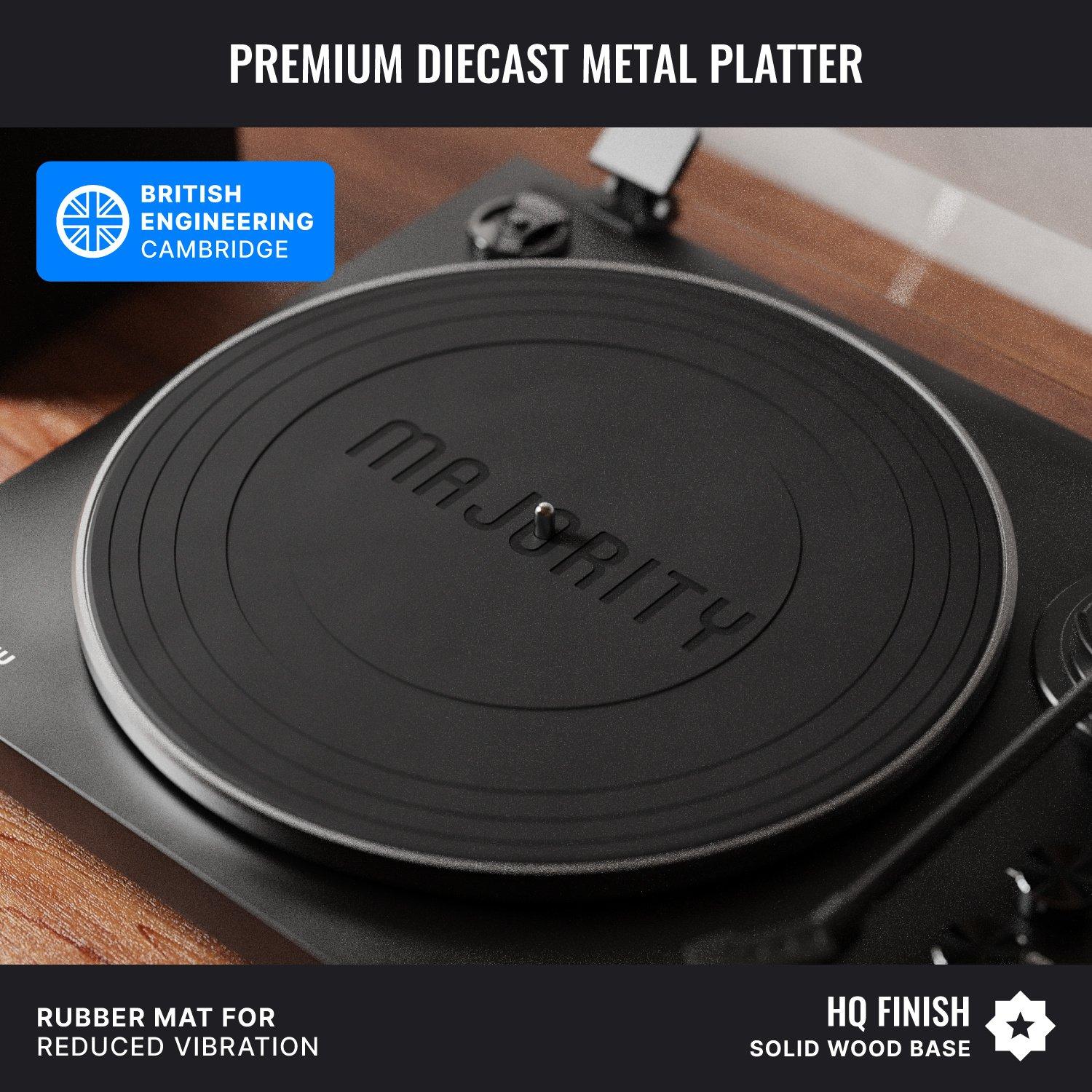 Schwarz - MAJORITY - Stylo Bluetooth Turntable - 5