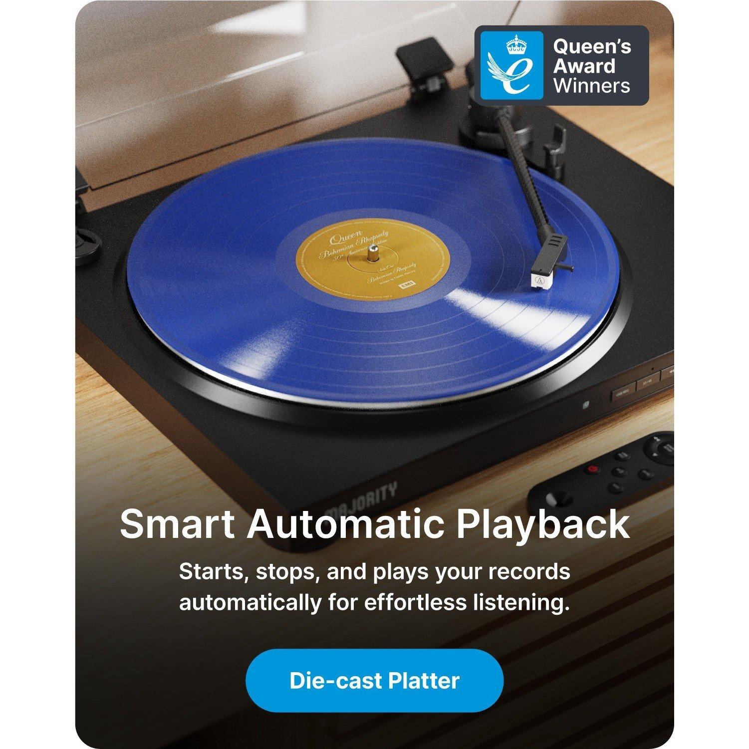 Schwarz - MAJORITY - Auto Bluetooth Turntable - 8