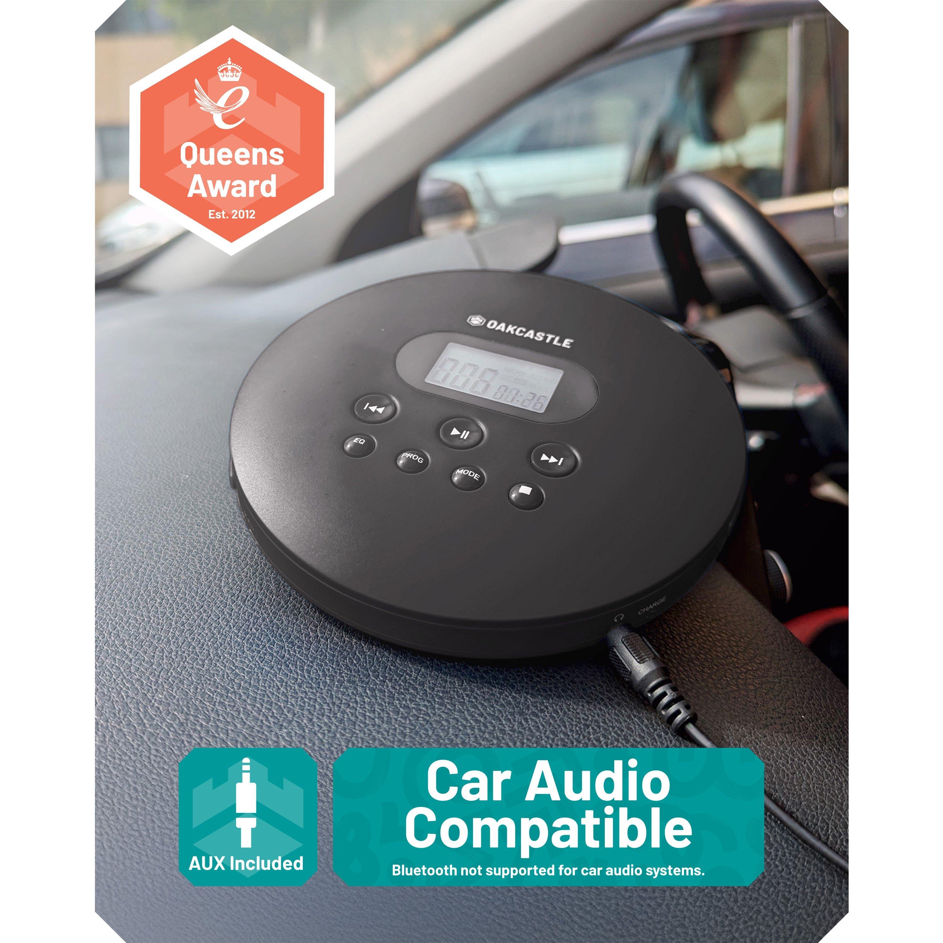 Black - OAKCASTLE - CD100 Portable Bluetooth CD Player - 4