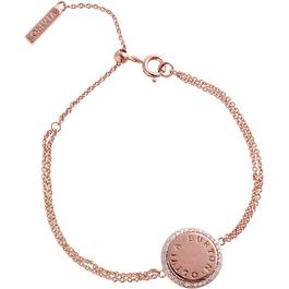 Olivia Burton Bejewelled Classics Disc Rose Gold Bracelet