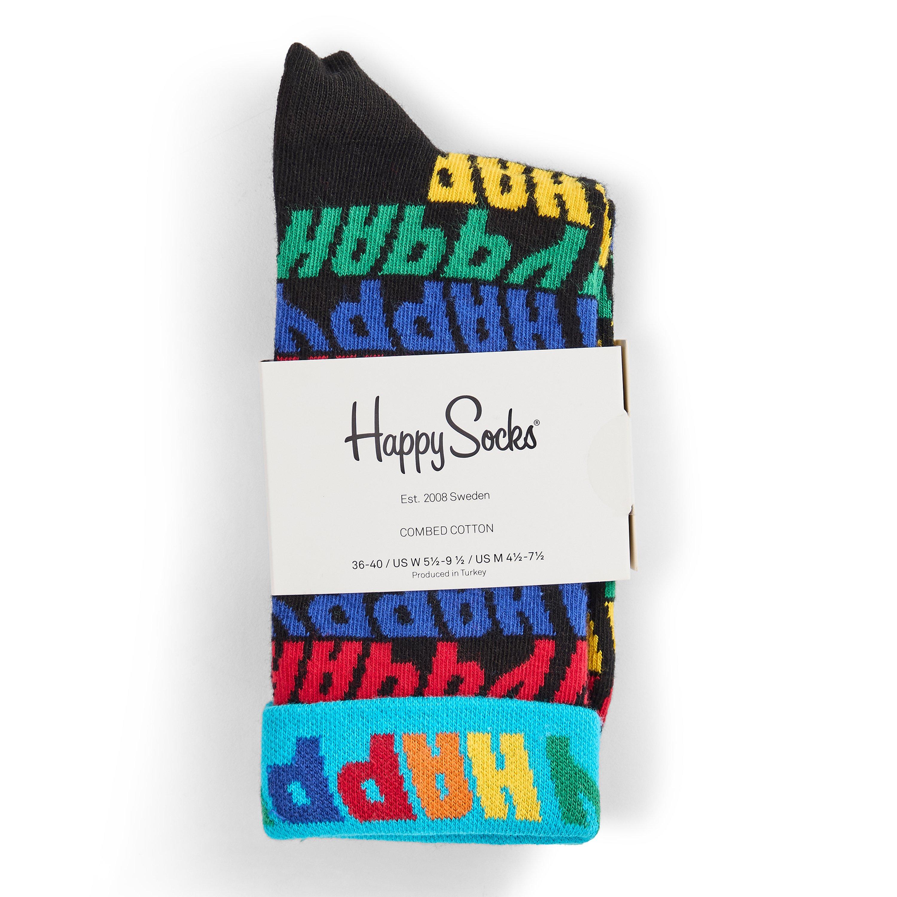 Nero - Happy Socks - Jumbo Text Sk 99 - 2