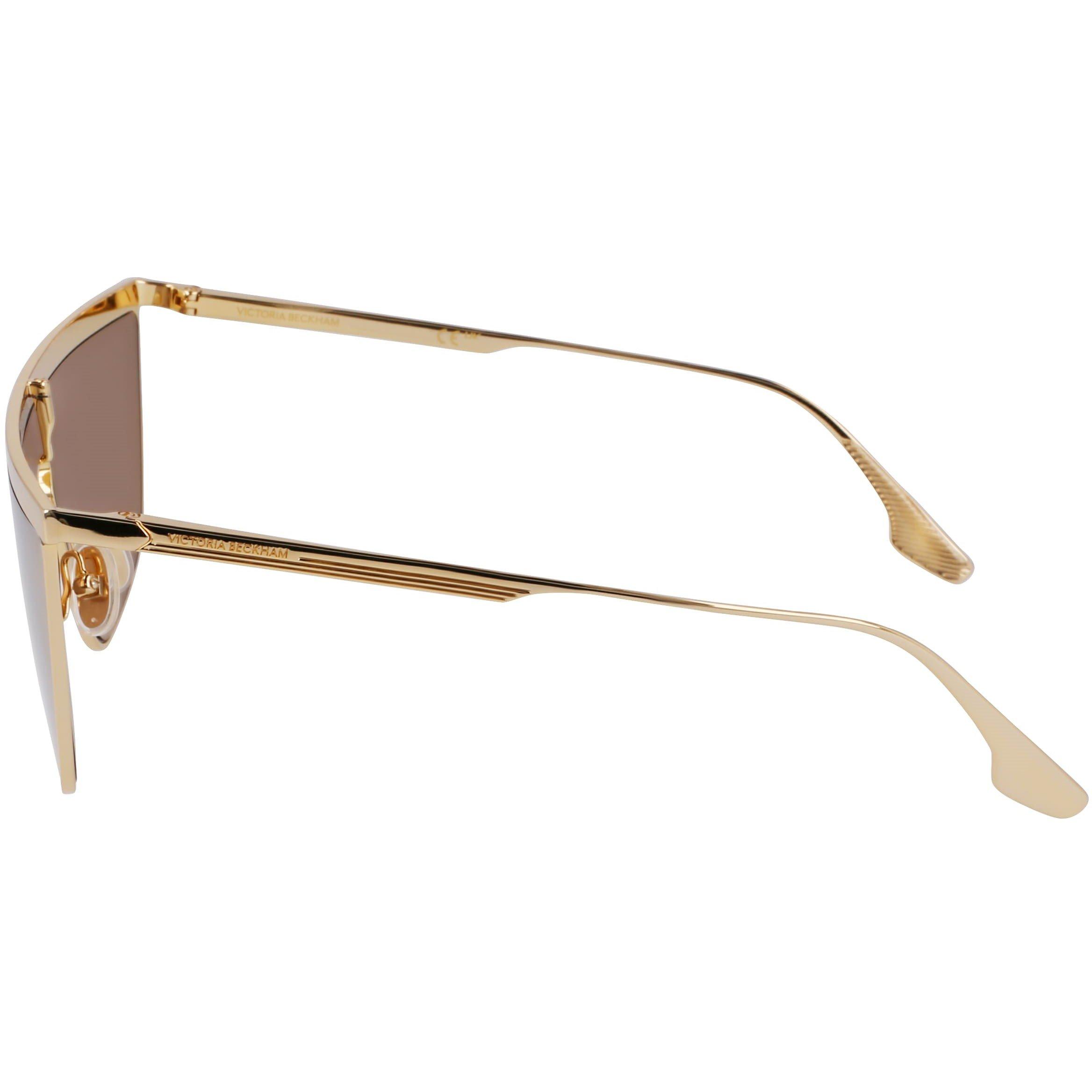 Gold Mirror - Victoria Beckham - Women's Shield Sunglasses - 3