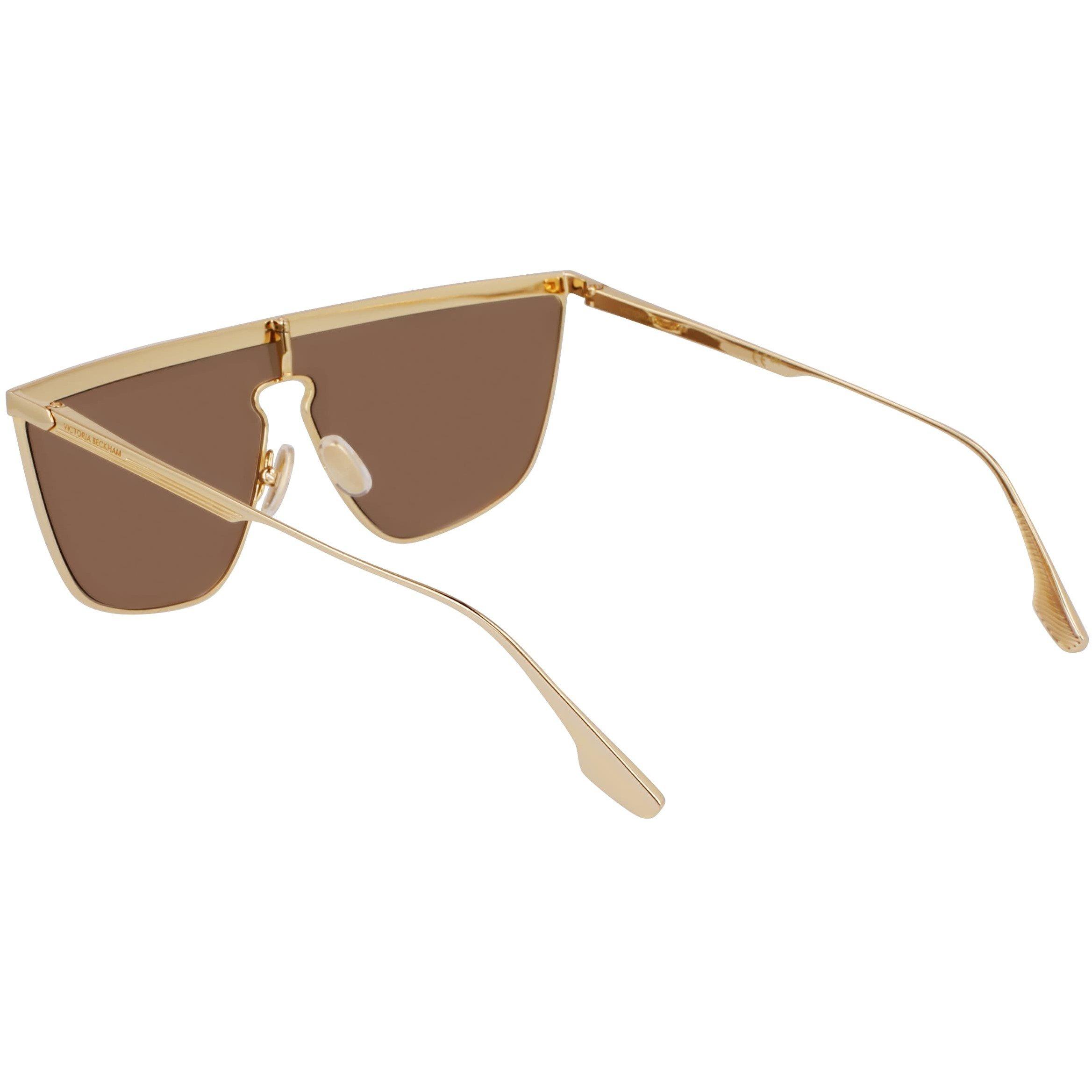 Gold Mirror - Victoria Beckham - Women's Shield Sunglasses - 4
