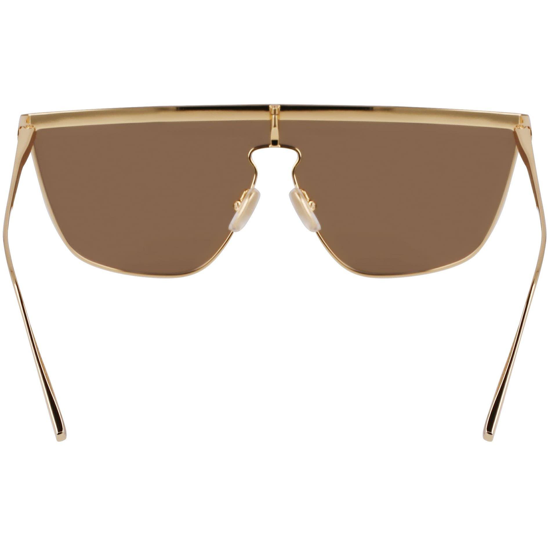 Gold Mirror - Victoria Beckham - Women's Shield Sunglasses - 5