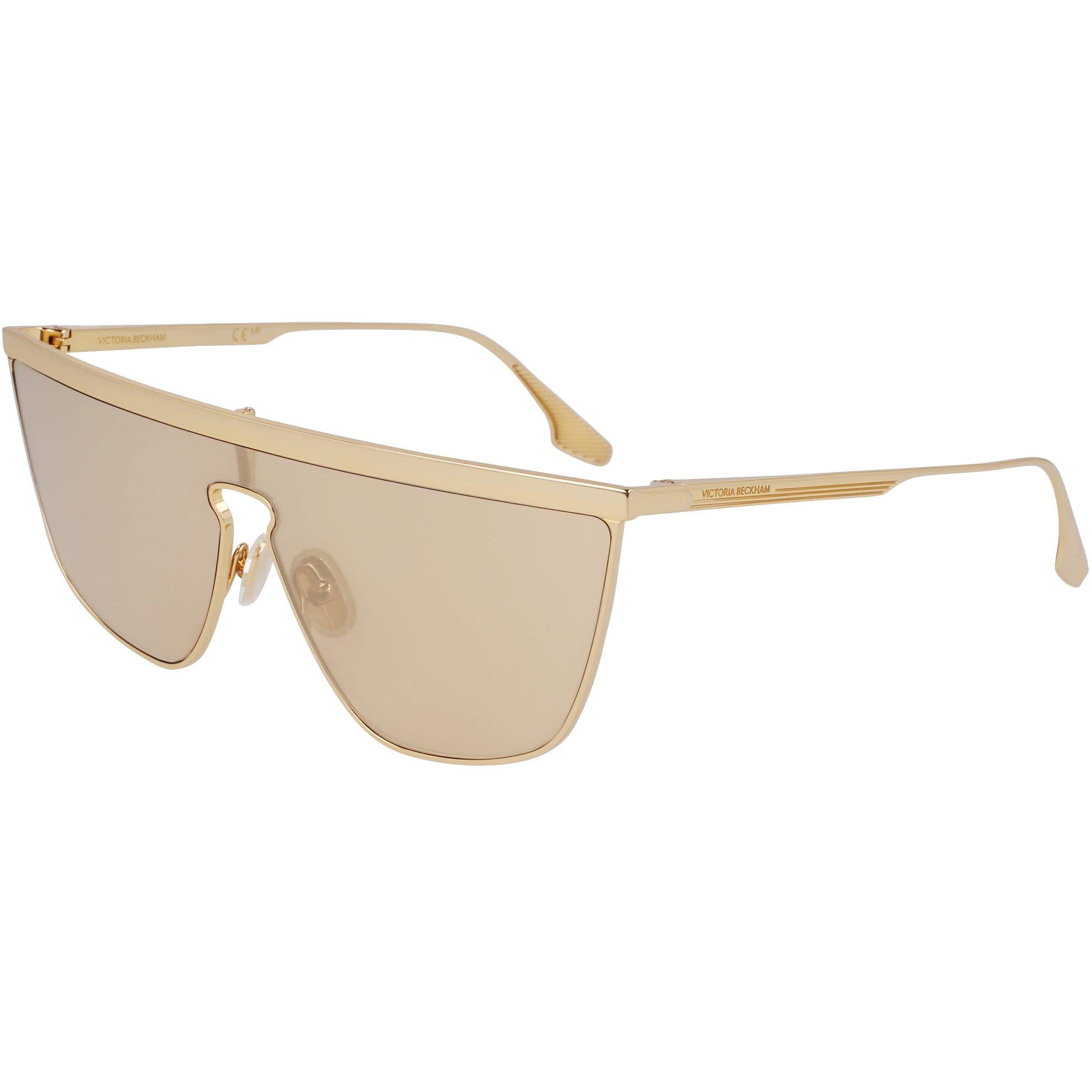 Gold Mirror - Victoria Beckham - Women's Shield Sunglasses - 9