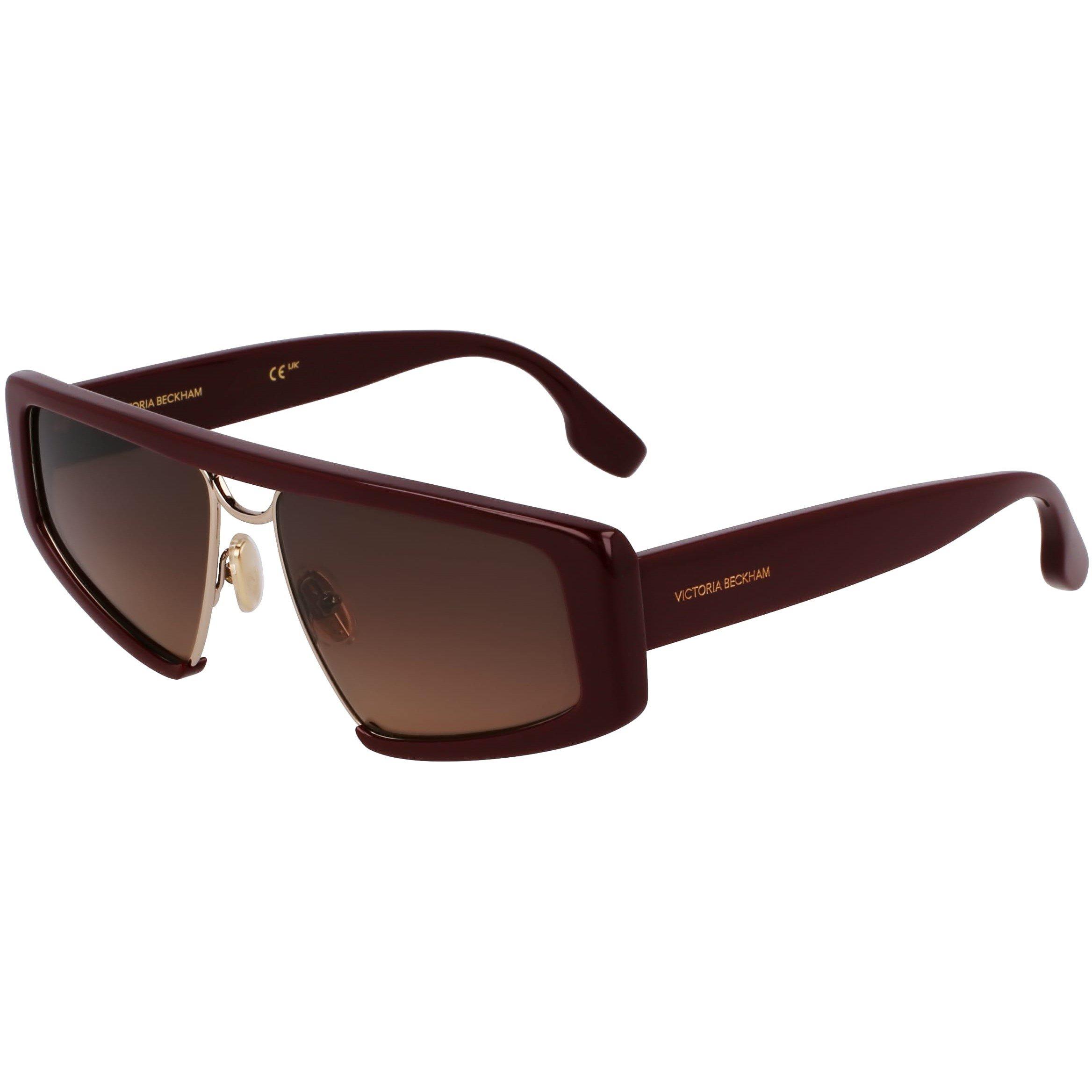 Wine - Victoria Beckham - Women's Shield Sunglasses - 1