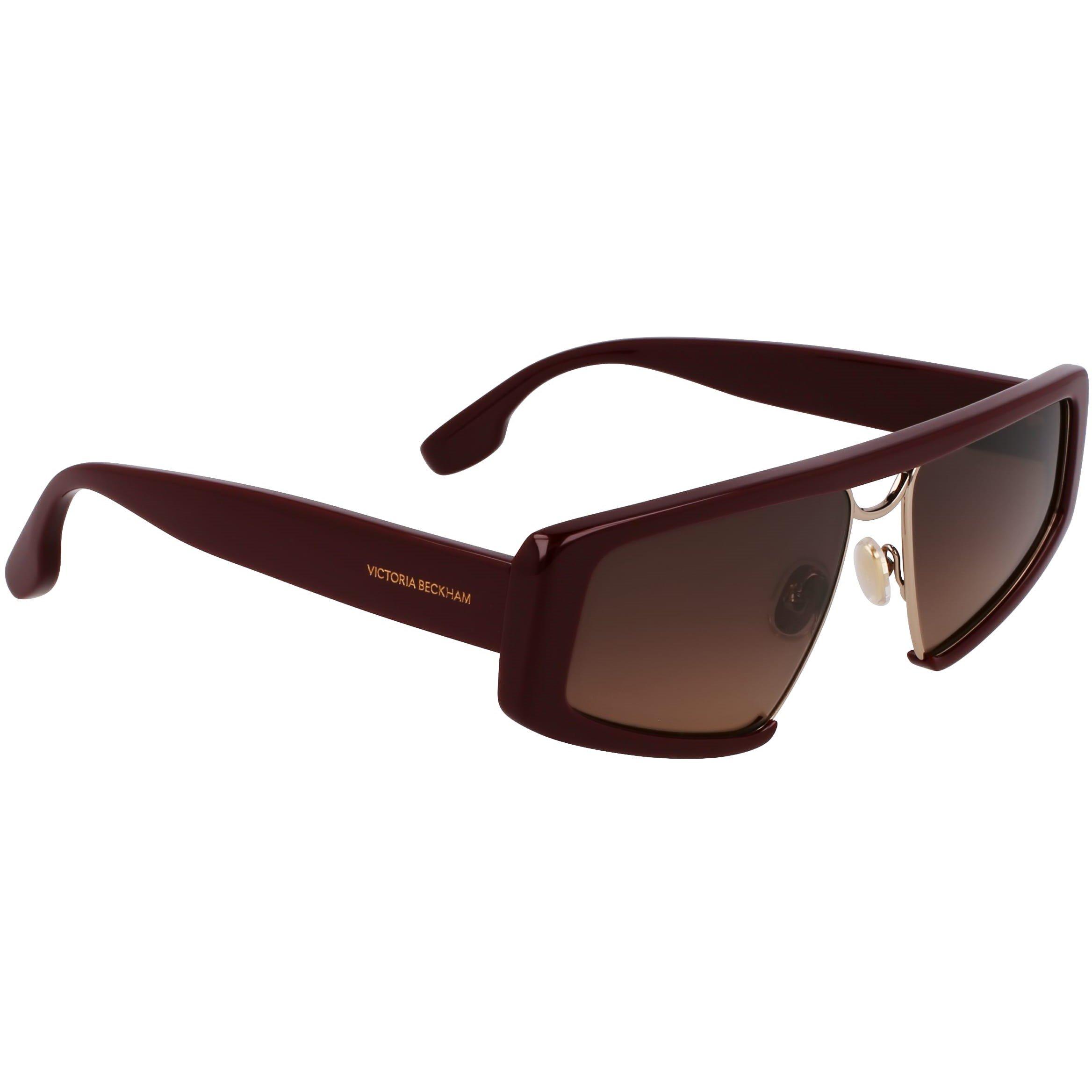 Wine - Victoria Beckham - Women's Shield Sunglasses - 2