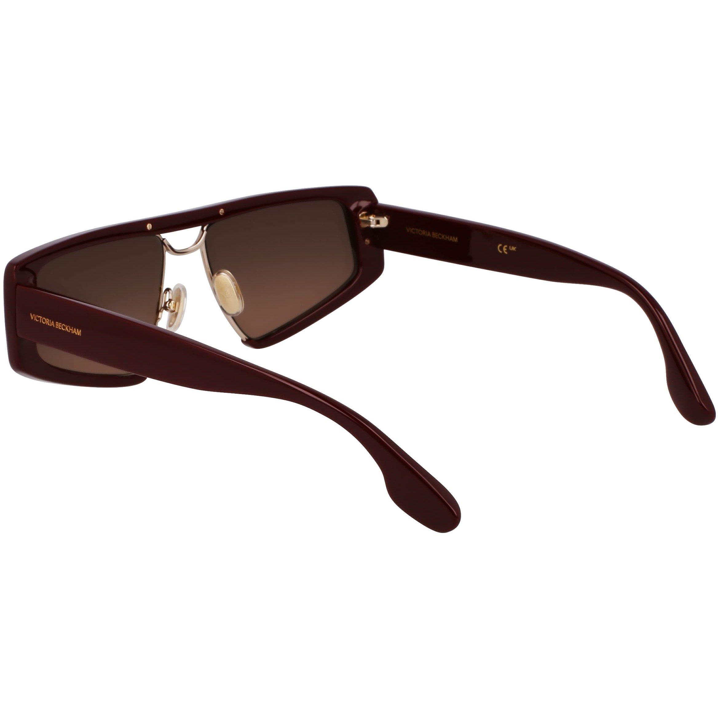 Wine - Victoria Beckham - Women's Shield Sunglasses - 4