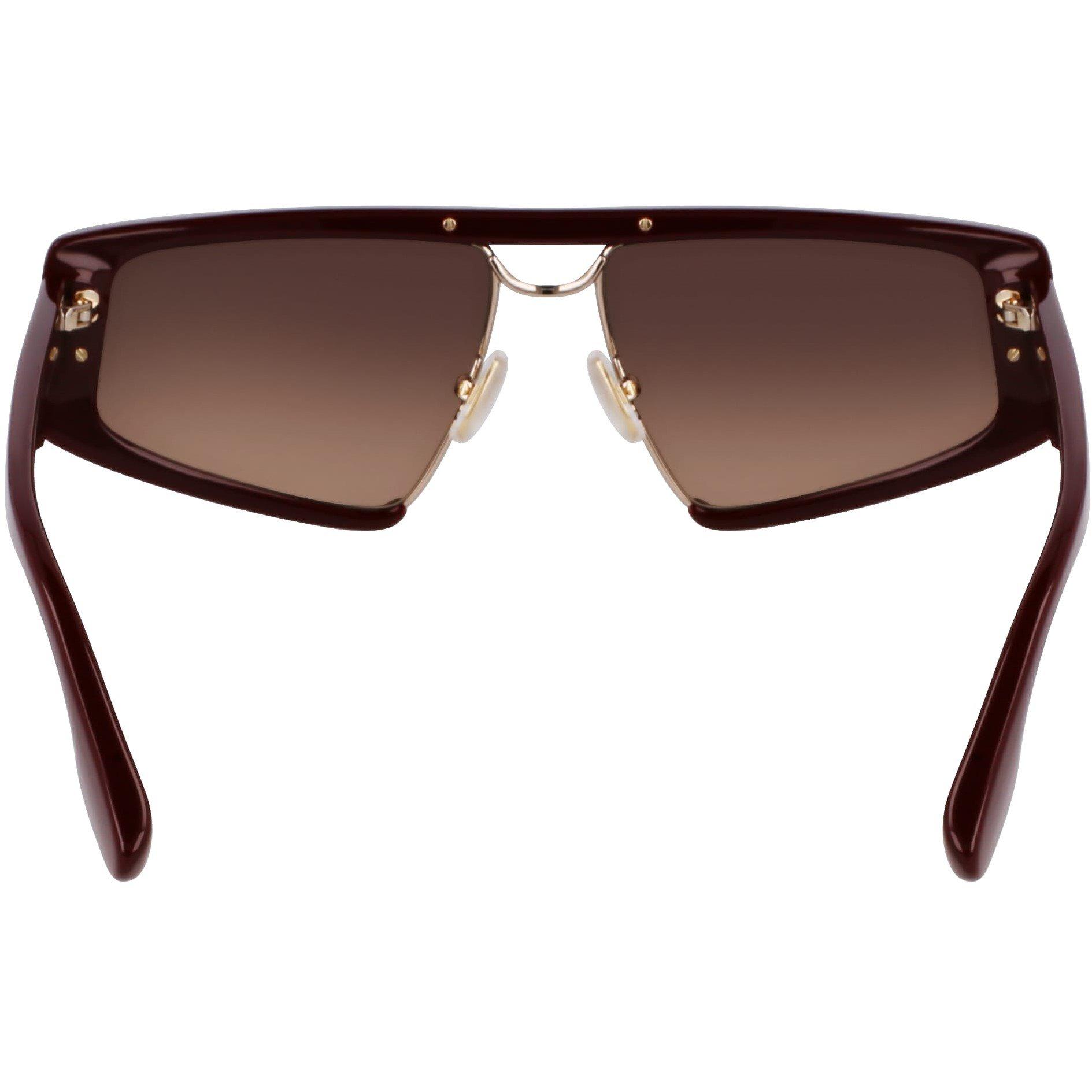 Wine - Victoria Beckham - Women's Shield Sunglasses - 5