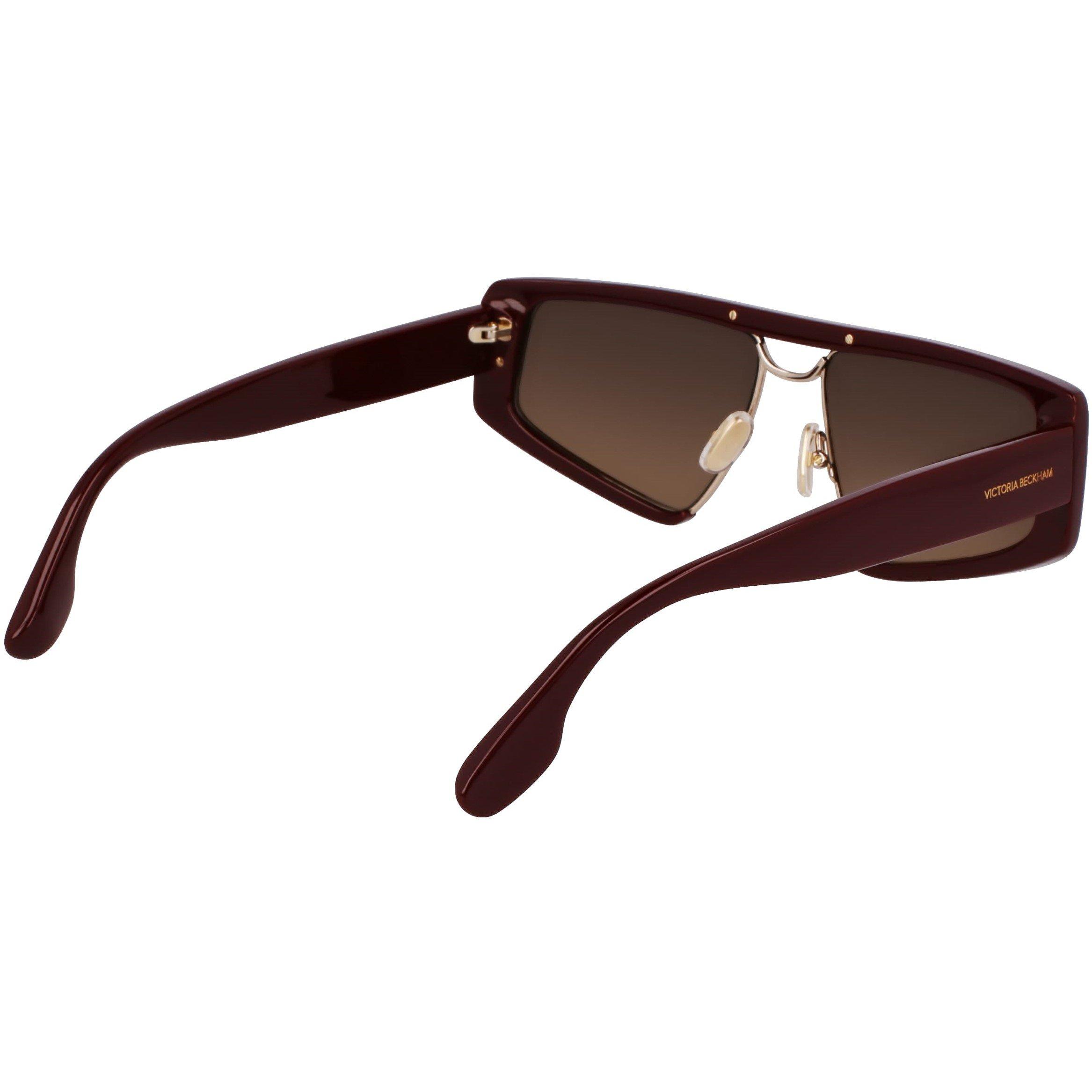 Wine - Victoria Beckham - Women's Shield Sunglasses - 6