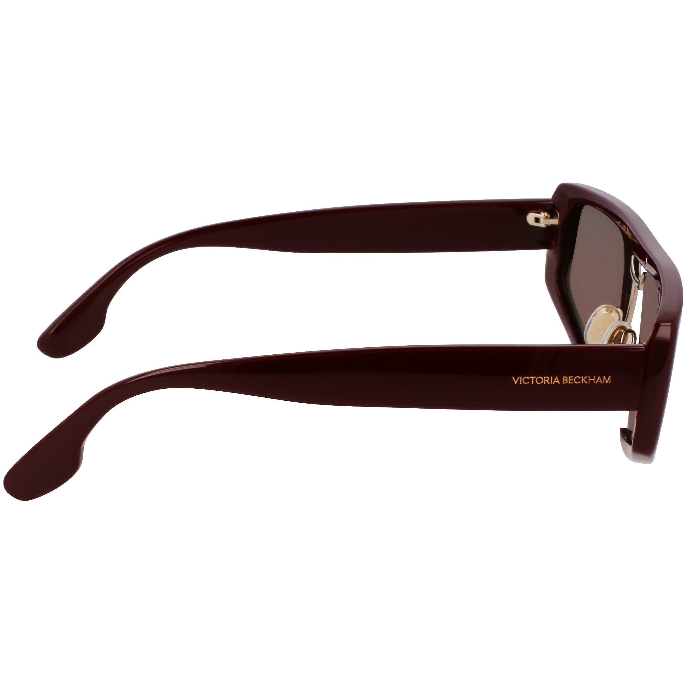 Wine - Victoria Beckham - Women's Shield Sunglasses - 7