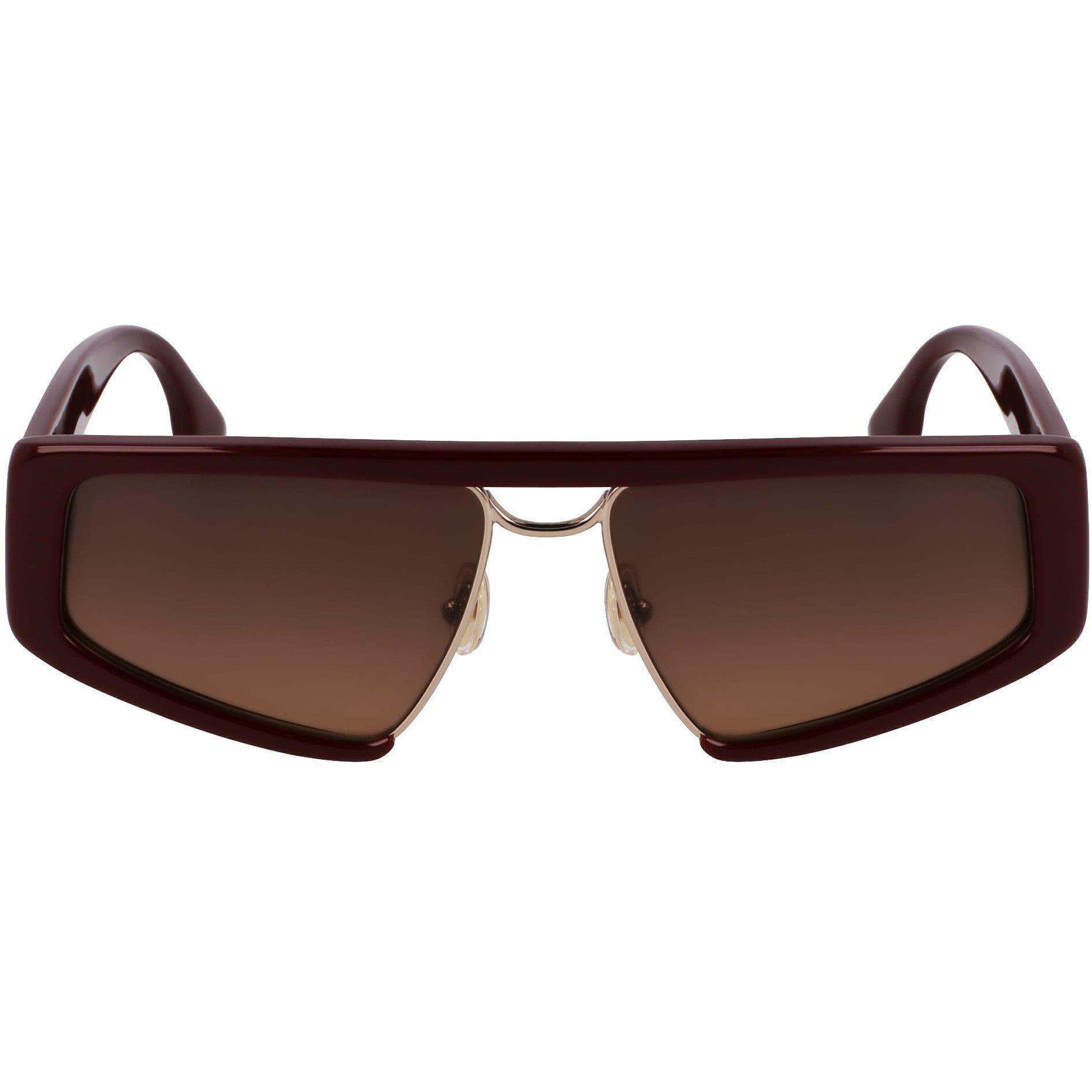 Wine - Victoria Beckham - Women's Shield Sunglasses - 8