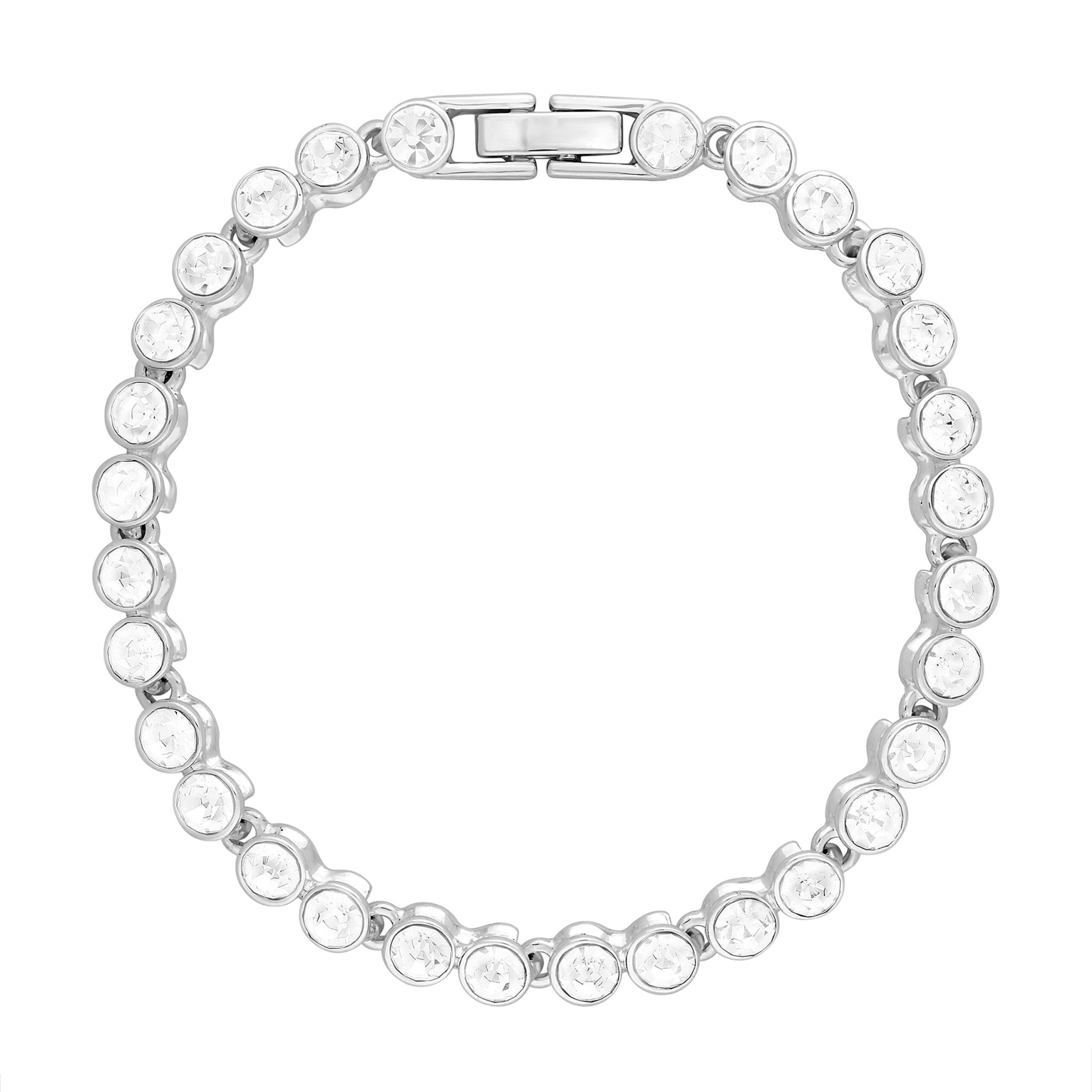 Silver - Jon Richard - Silver Plated Tennis Bracelet
