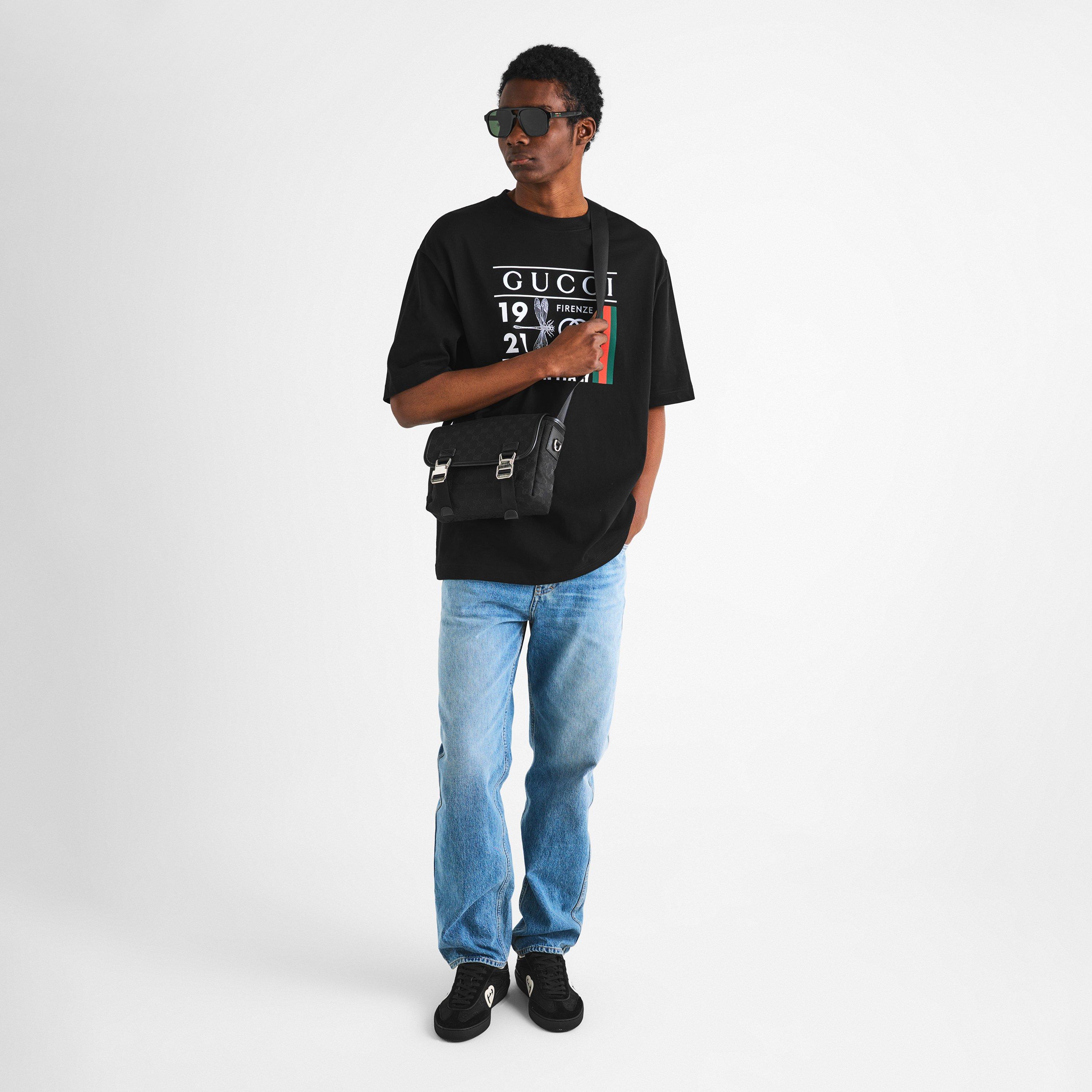 Black - Gucci - Men's Crossbody Bag - 6