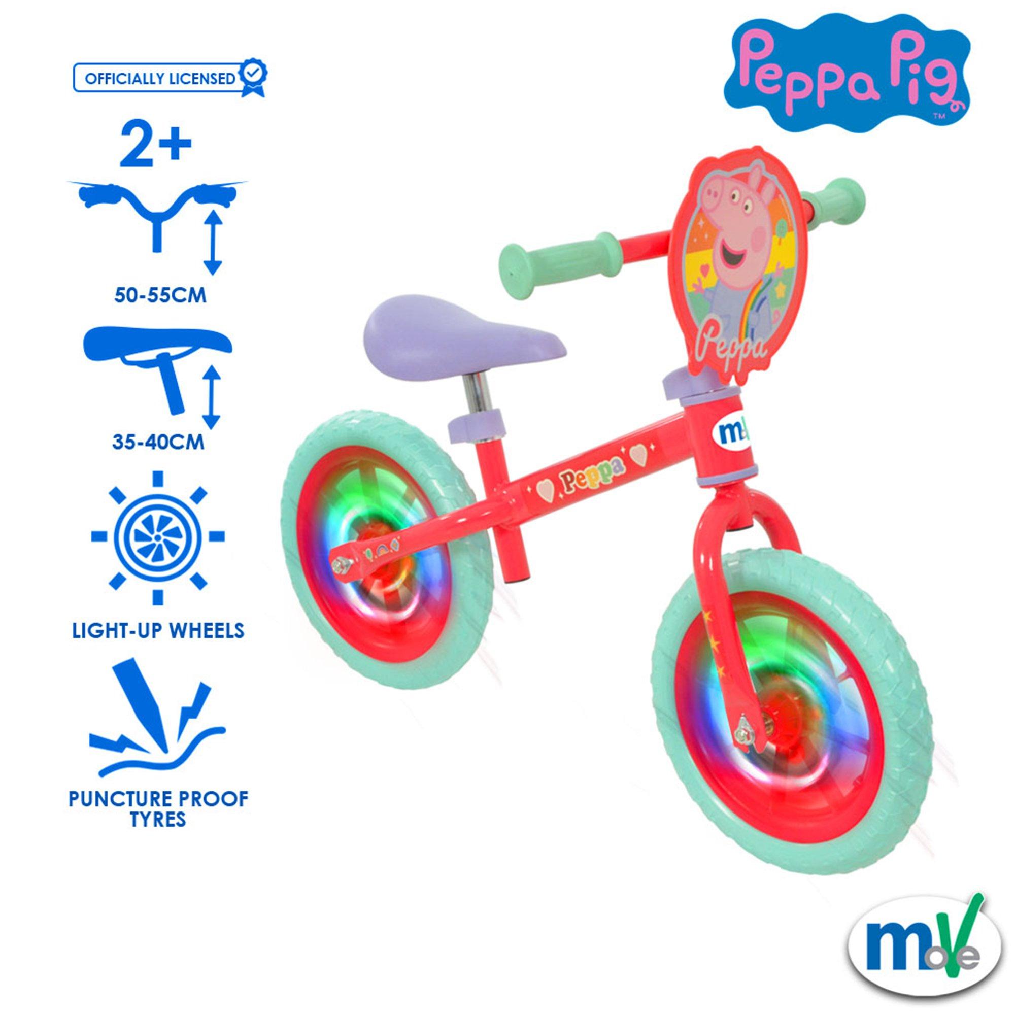 Multi - Peppa Pig - Peppa Pig 12 Balance Bike with Light Up Wheels - 3