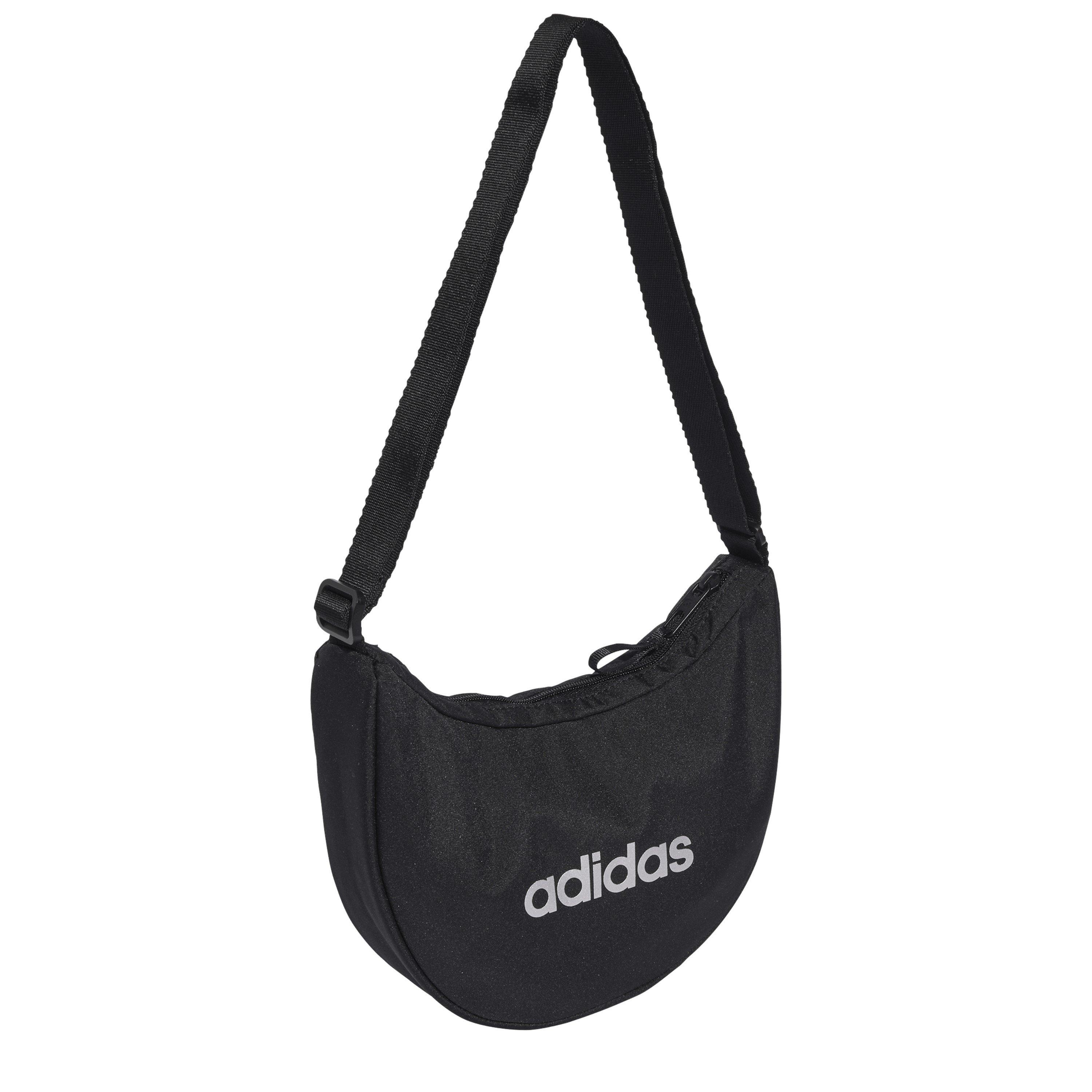Black/Silver - adidas - Linear Essentials Festival Sling Bag - 3