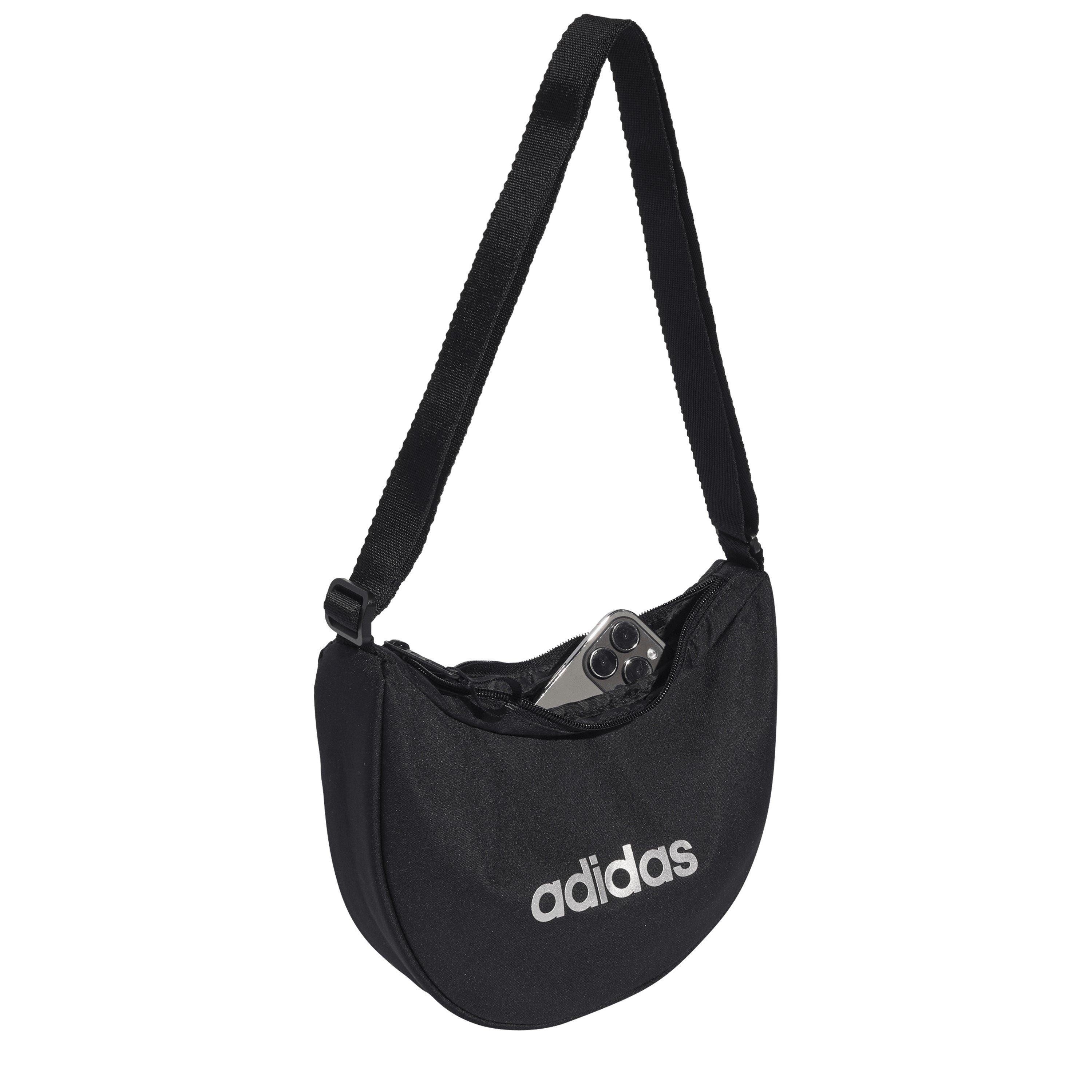 Black/Silver - adidas - Linear Essentials Festival Sling Bag - 4