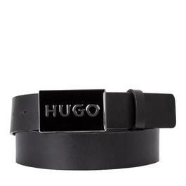 Hugo Hugo Gedes Sz35 10207222 01 Leather Belt Mens