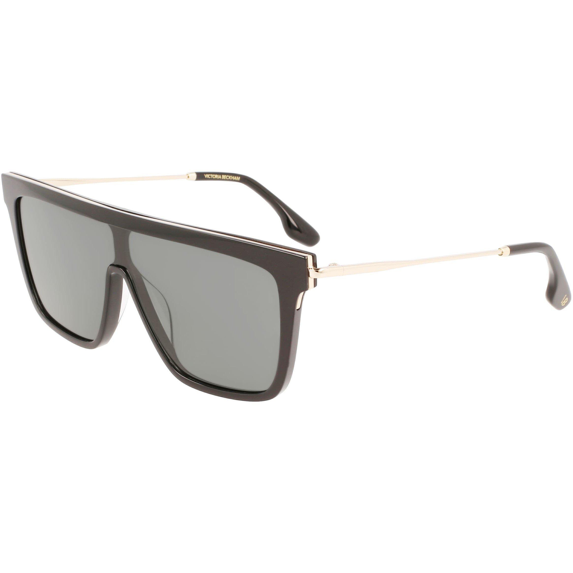 Black - Victoria Beckham - Women's VB650S Shield Sunglasses - 1