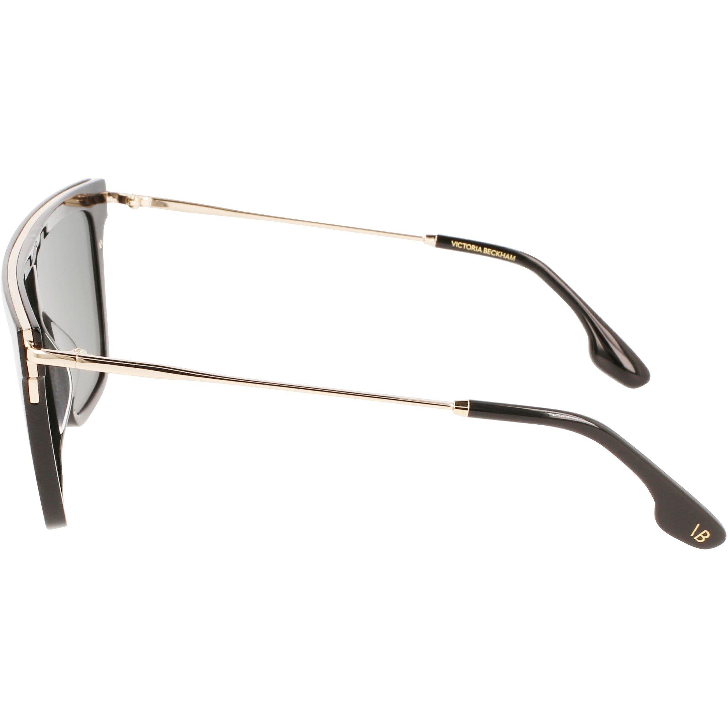 Black - Victoria Beckham - Women's VB650S Shield Sunglasses - 3