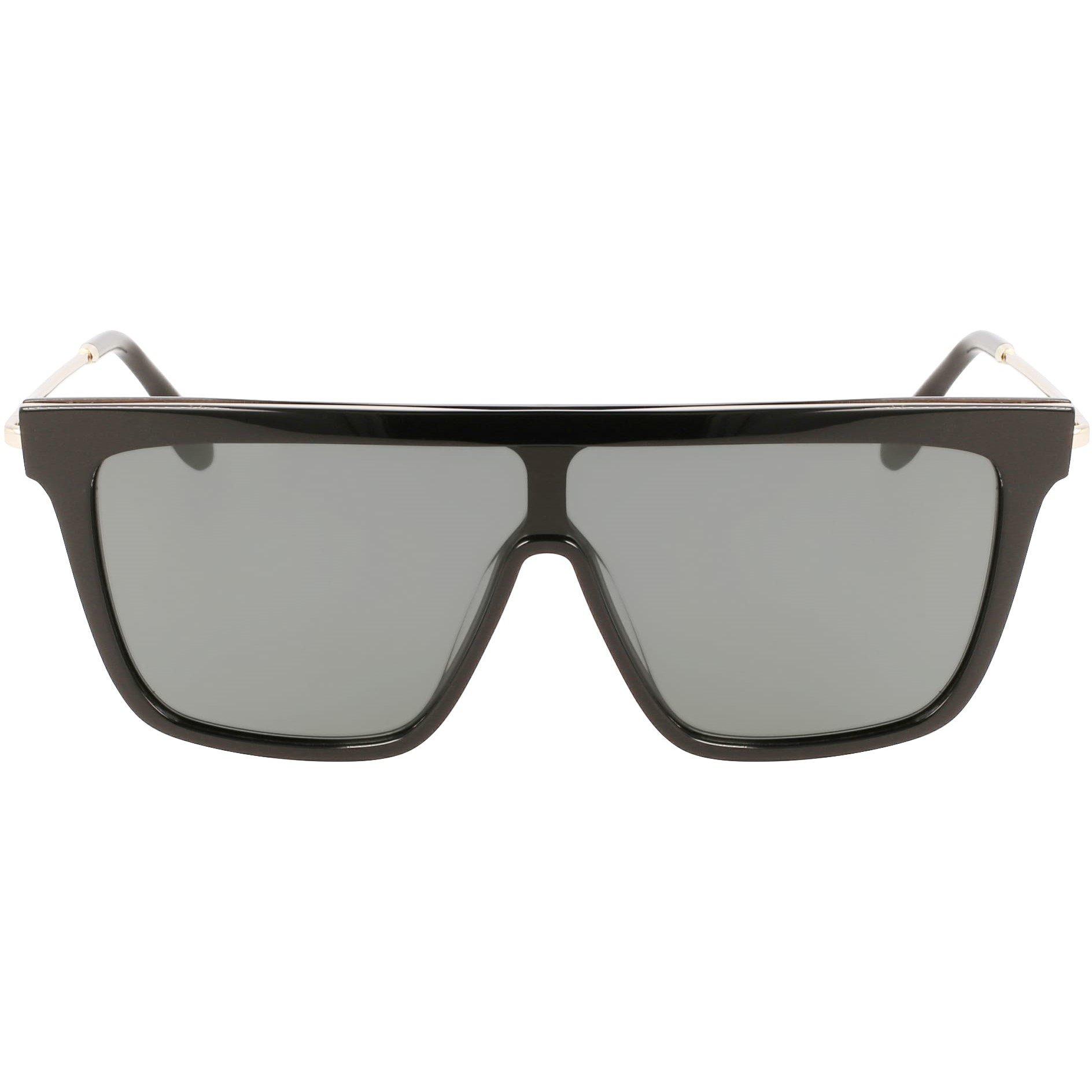 Black - Victoria Beckham - Women's VB650S Shield Sunglasses - 8