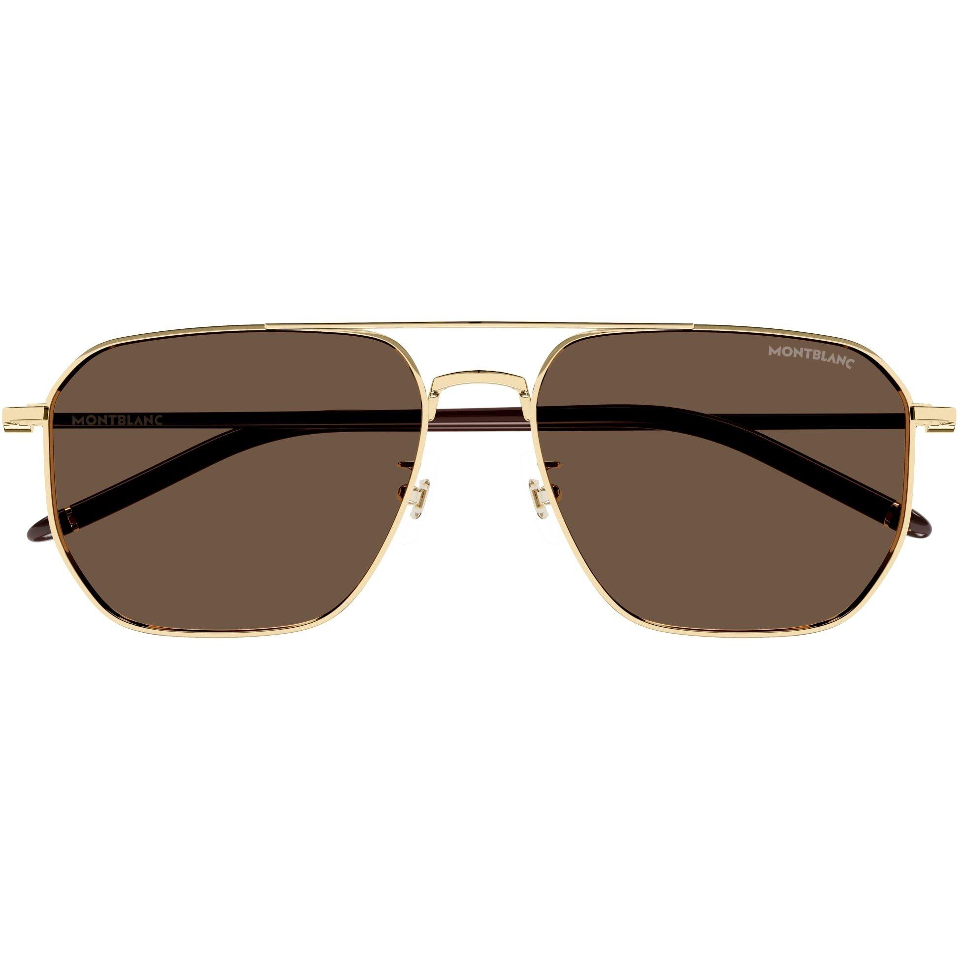Gold/Brown - Montblanc - Mb Sunglasses Mens - 5