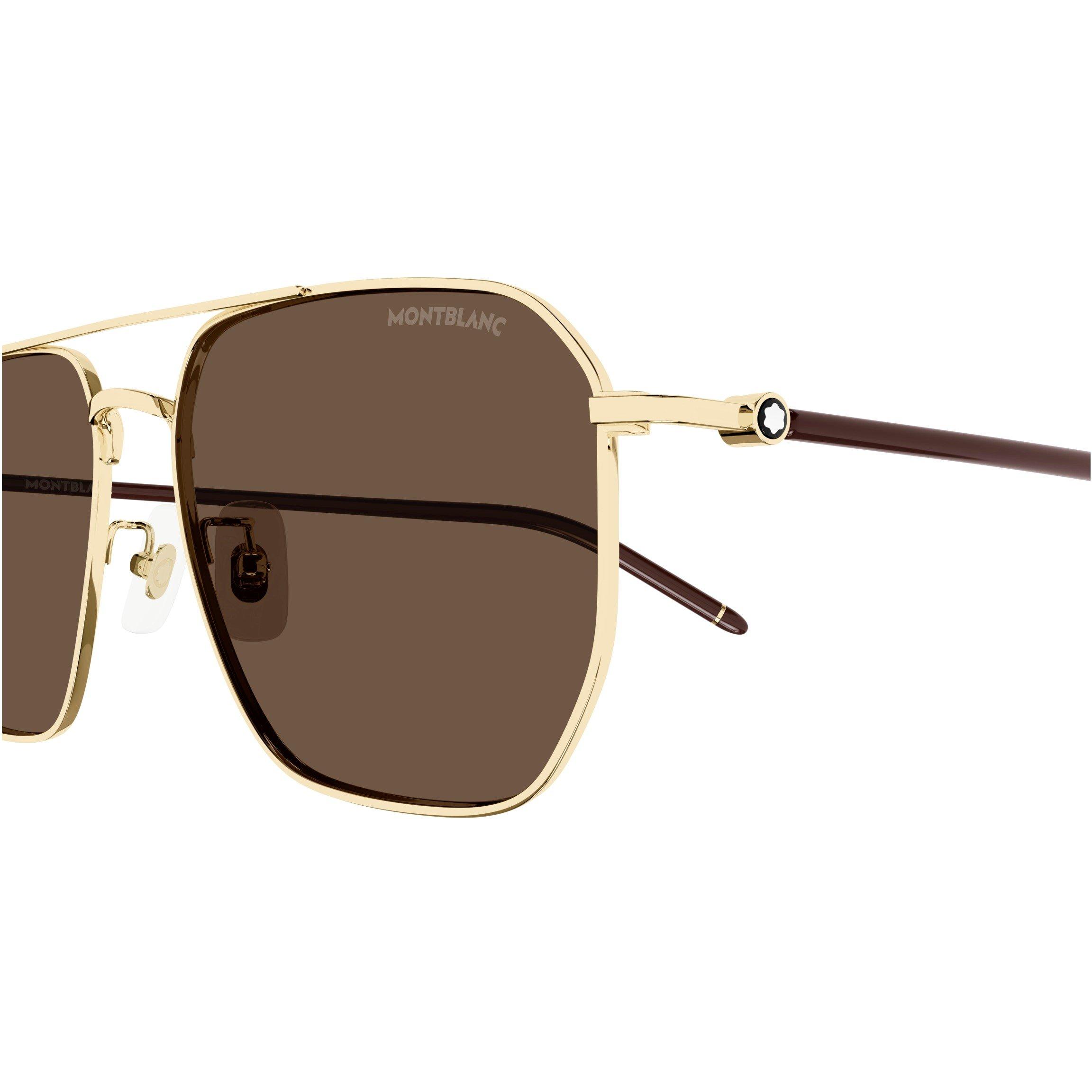 Gold/Brown - Montblanc - Mb Sunglasses Mens - 3