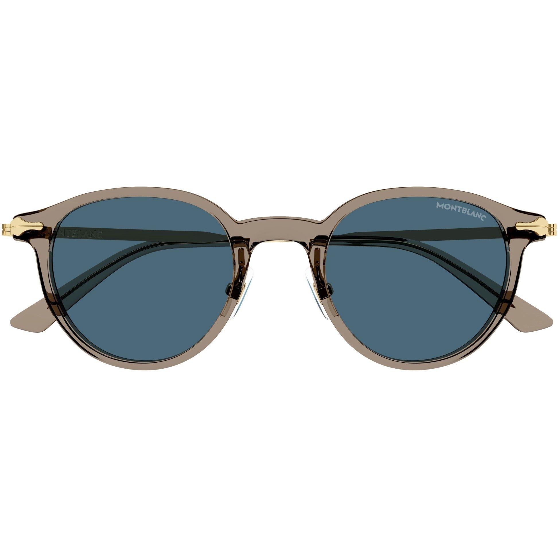 Black - Montblanc - Men's Round Sunglasses - 2