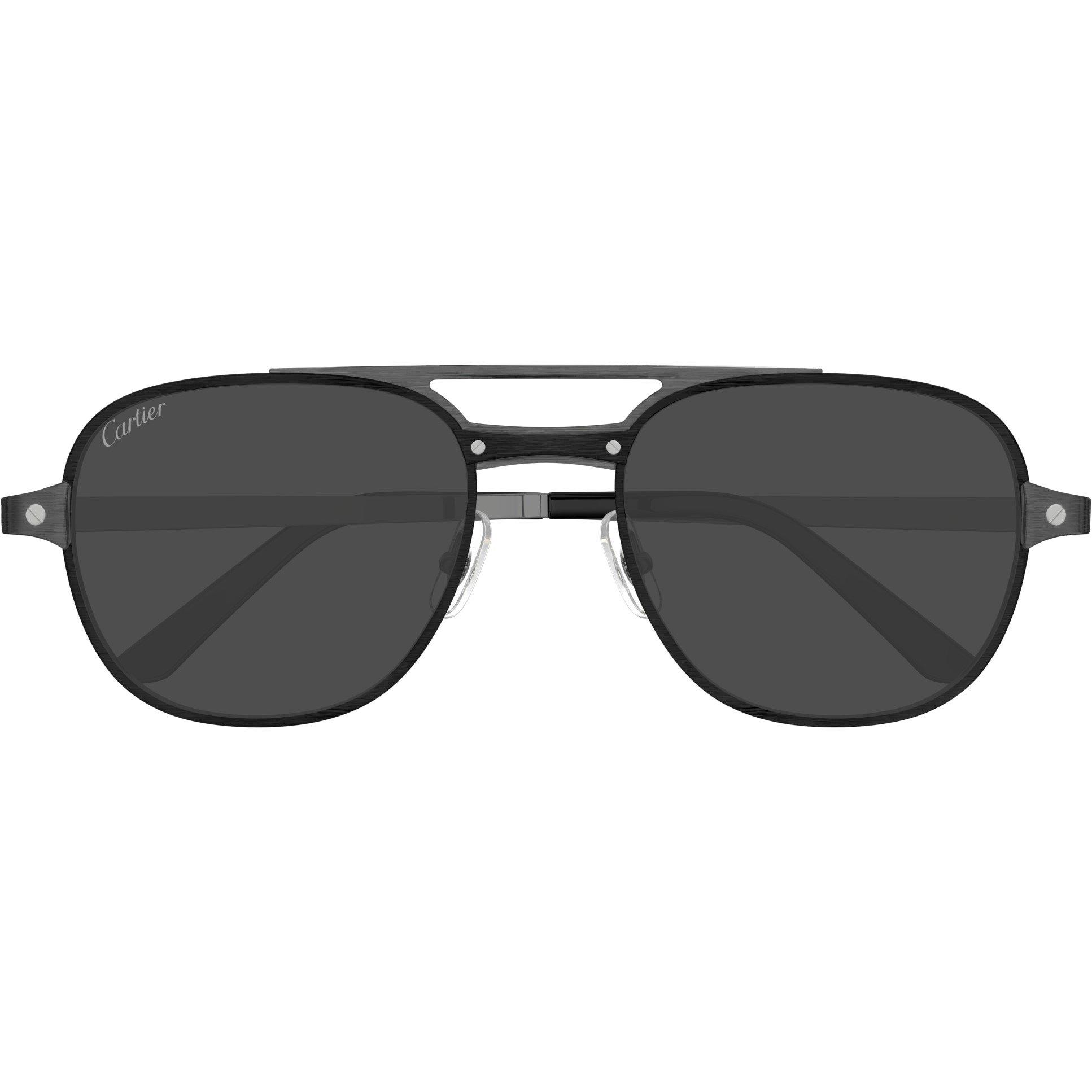 Black - Cartier - Aviator Sunglasses - 2