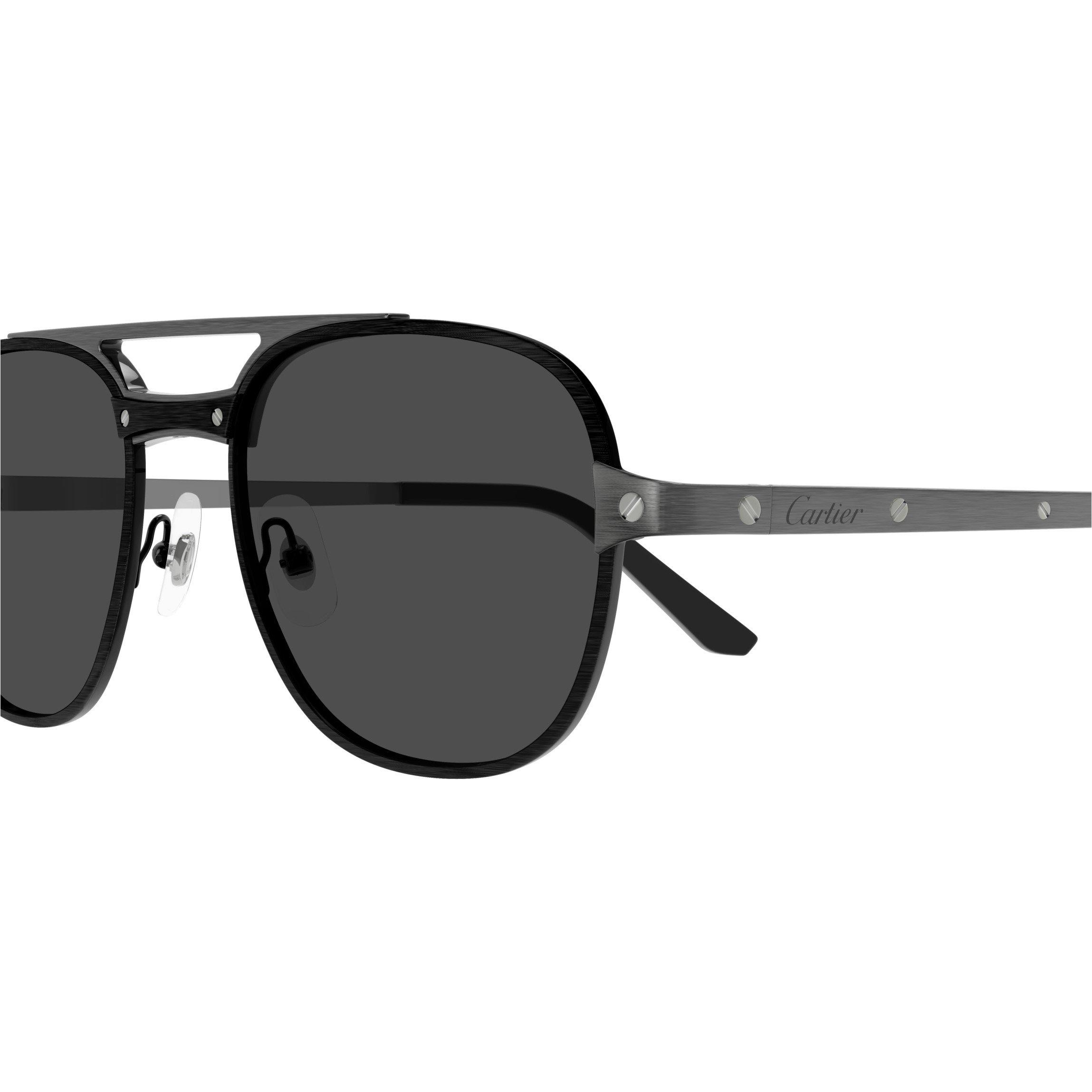 Black - Cartier - Aviator Sunglasses - 3