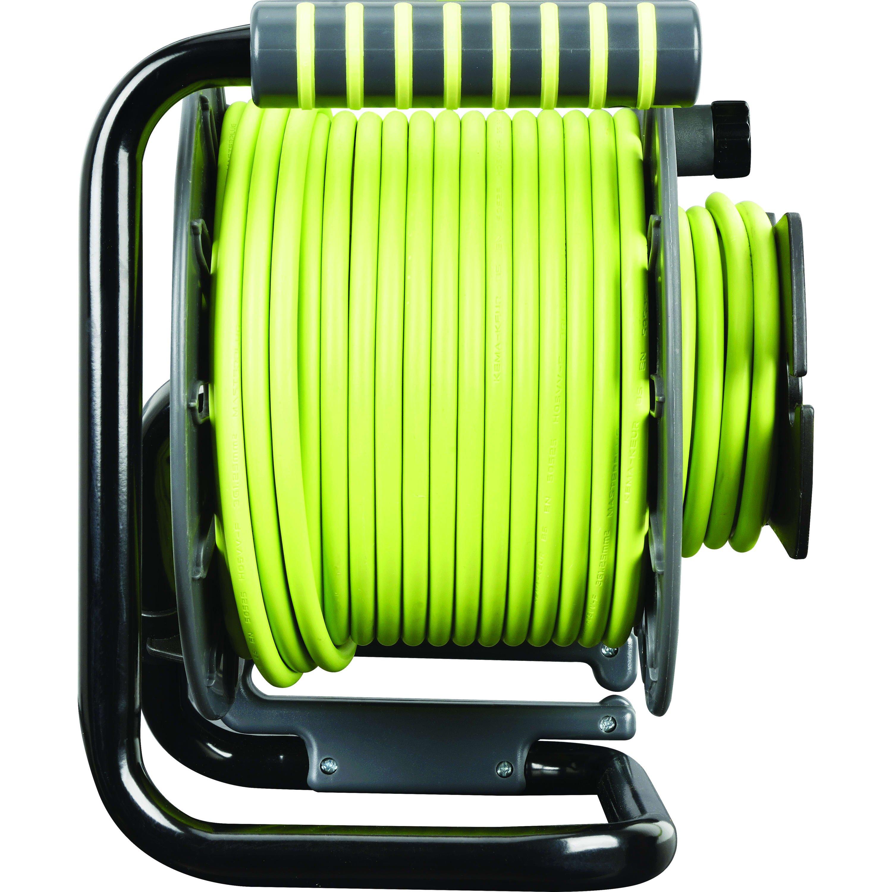 Green And Black - Masterplug - MASTERPLUG 1 SOCKET WEATHERPROOF SOCKET 25M+3M 13 - 6