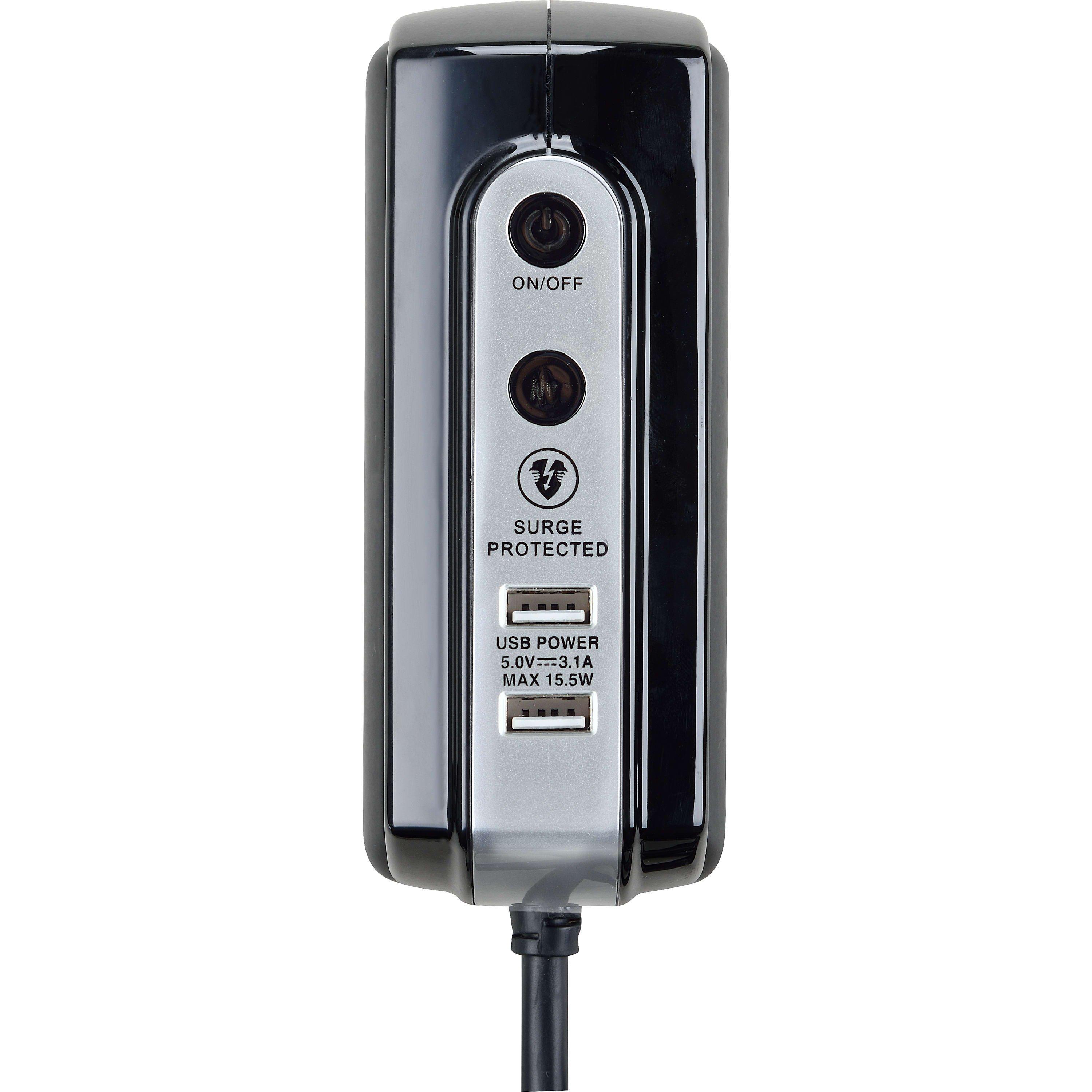 Masterplug 4 Socket USB A 2m Surge Extension Cable | FRASERS