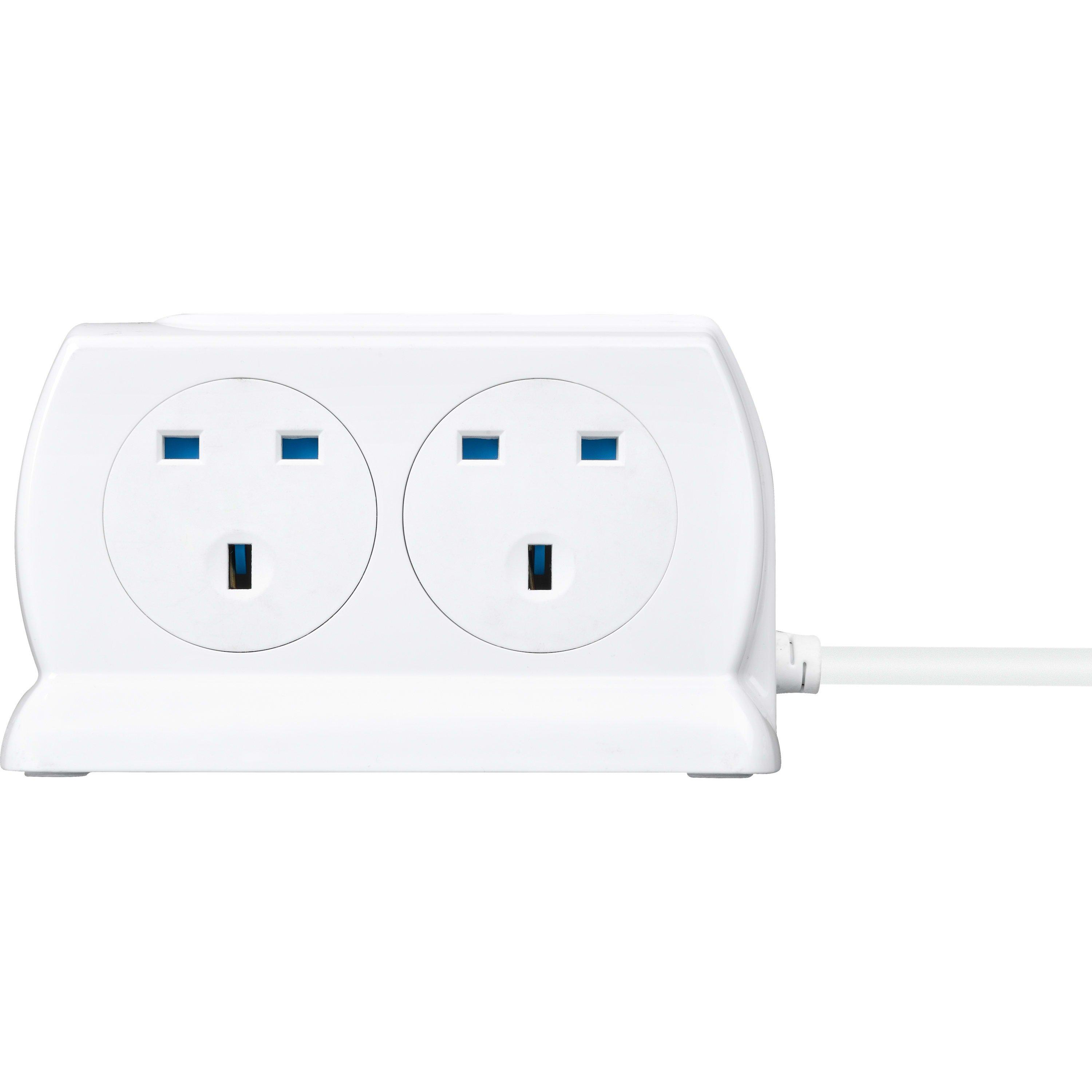 Masterplug 4 Socket USB A 2m Surge Extension Cable | FRASERS