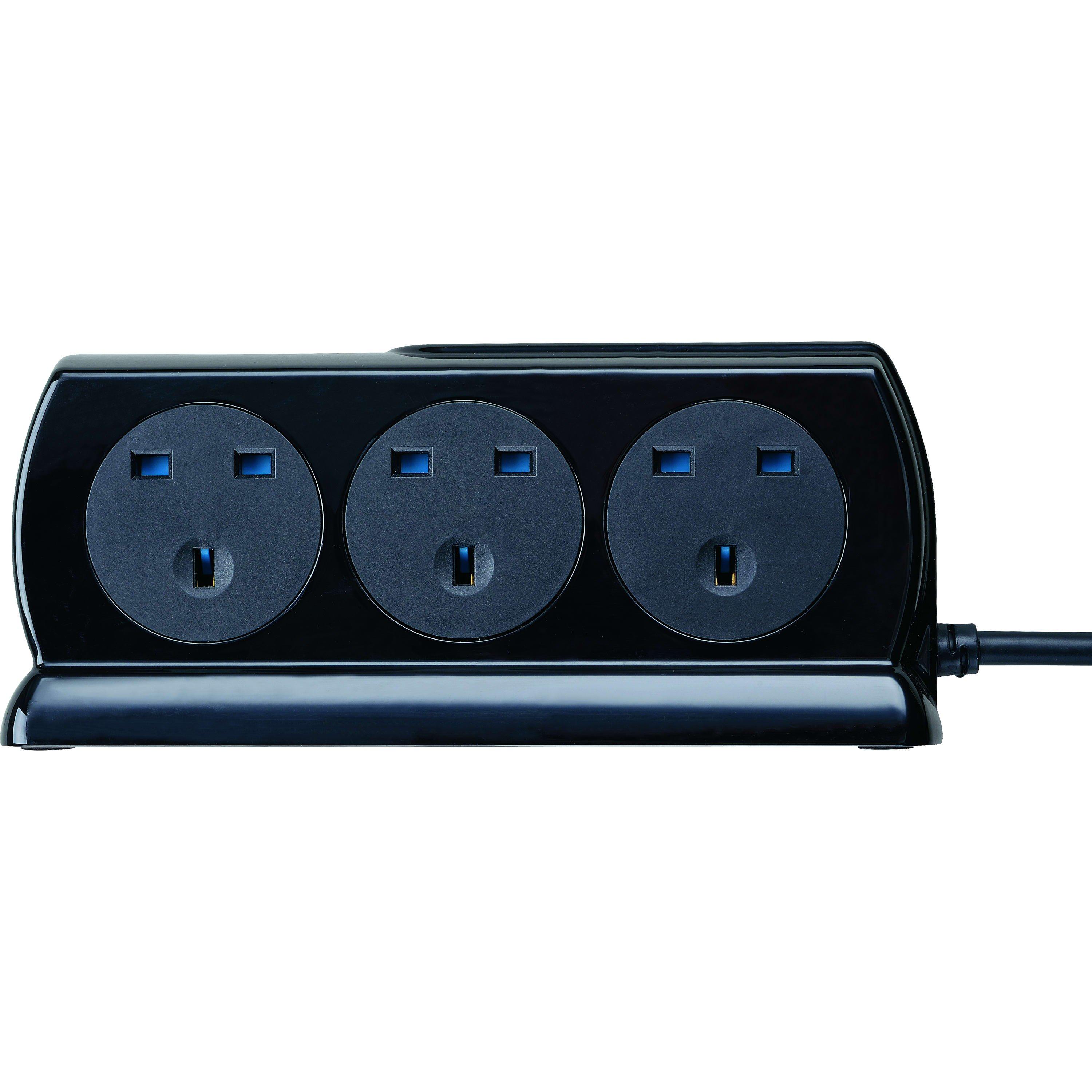 Masterplug 6 Socket 2m Switched Surge Extension Cable | Sports Direct