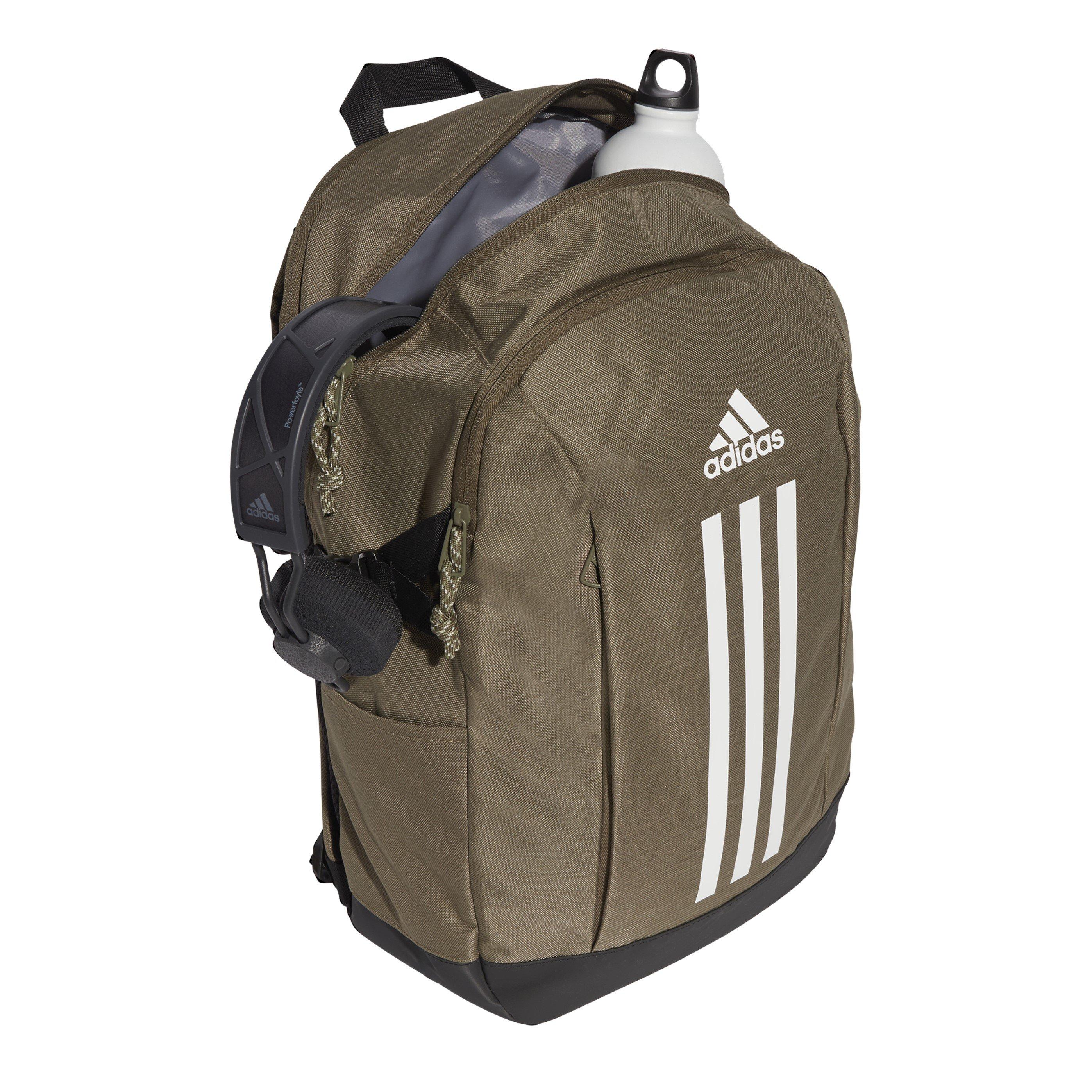 Olive/White - adidas - Power Backpack - 4
