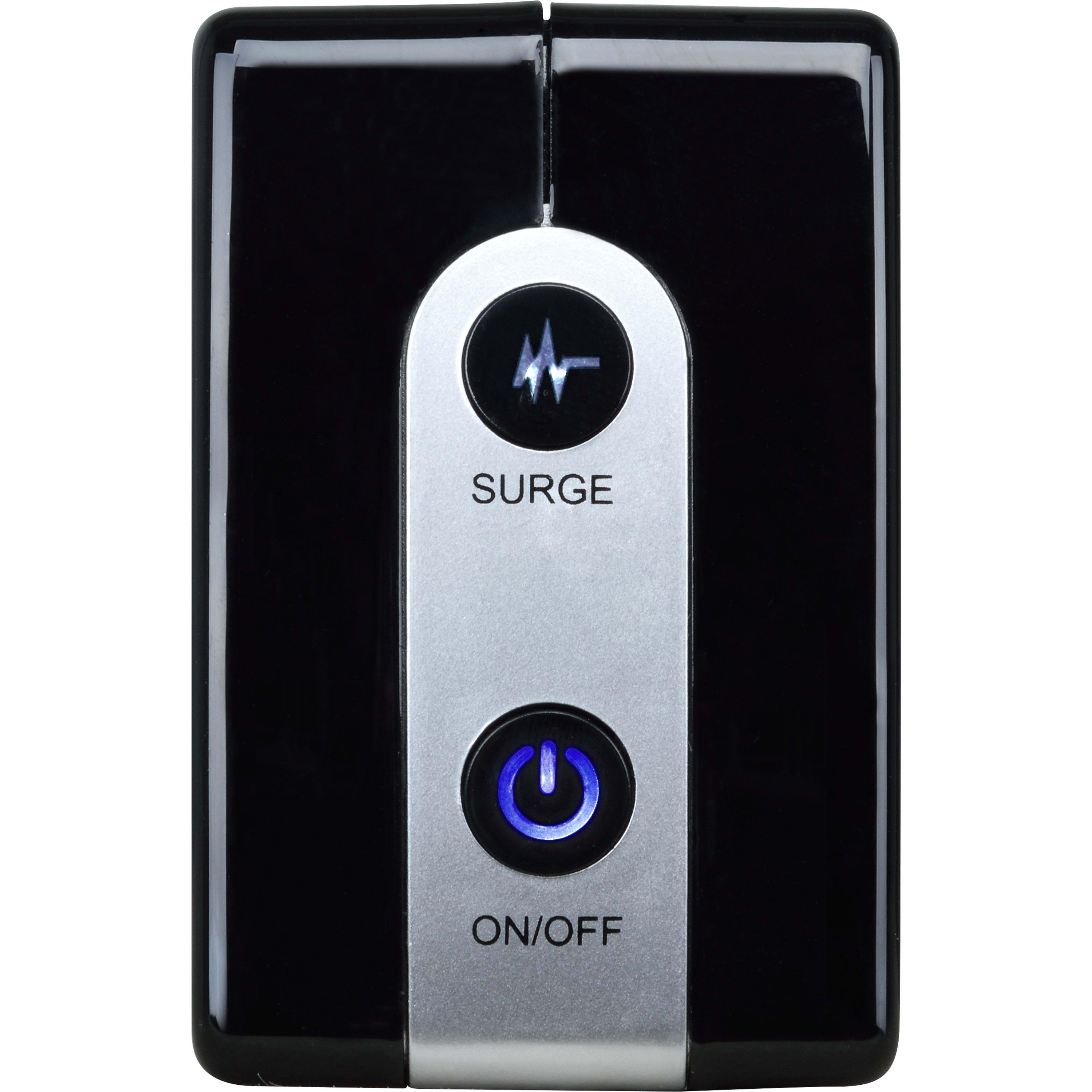 Gloss Black - Masterplug - Masterplug 8 Socket 2m Switched Extension Tower - 9