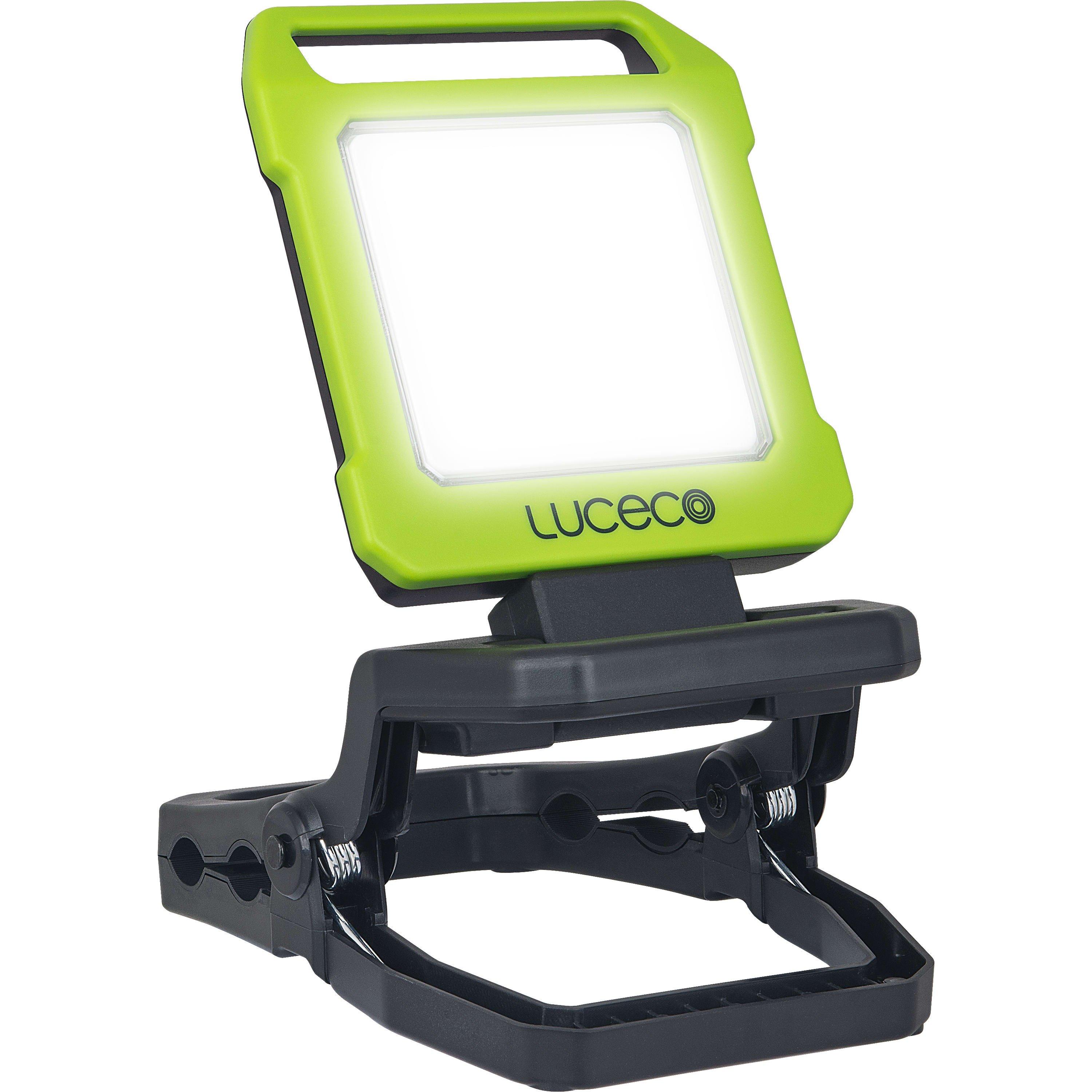 Luceco  Folding Clamp Worklight Usb Rechargeable - Green And Black - N/A