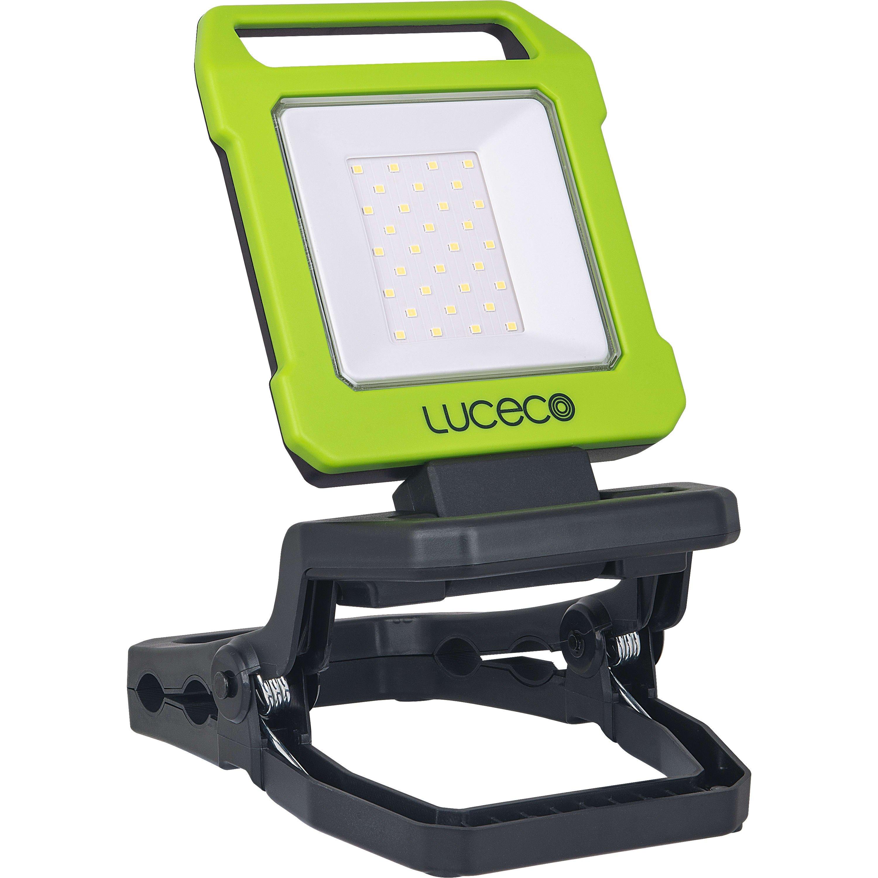 Green And Black - Luceco - Luceco Folding Clamp Worklight USB Rechargeable - 2