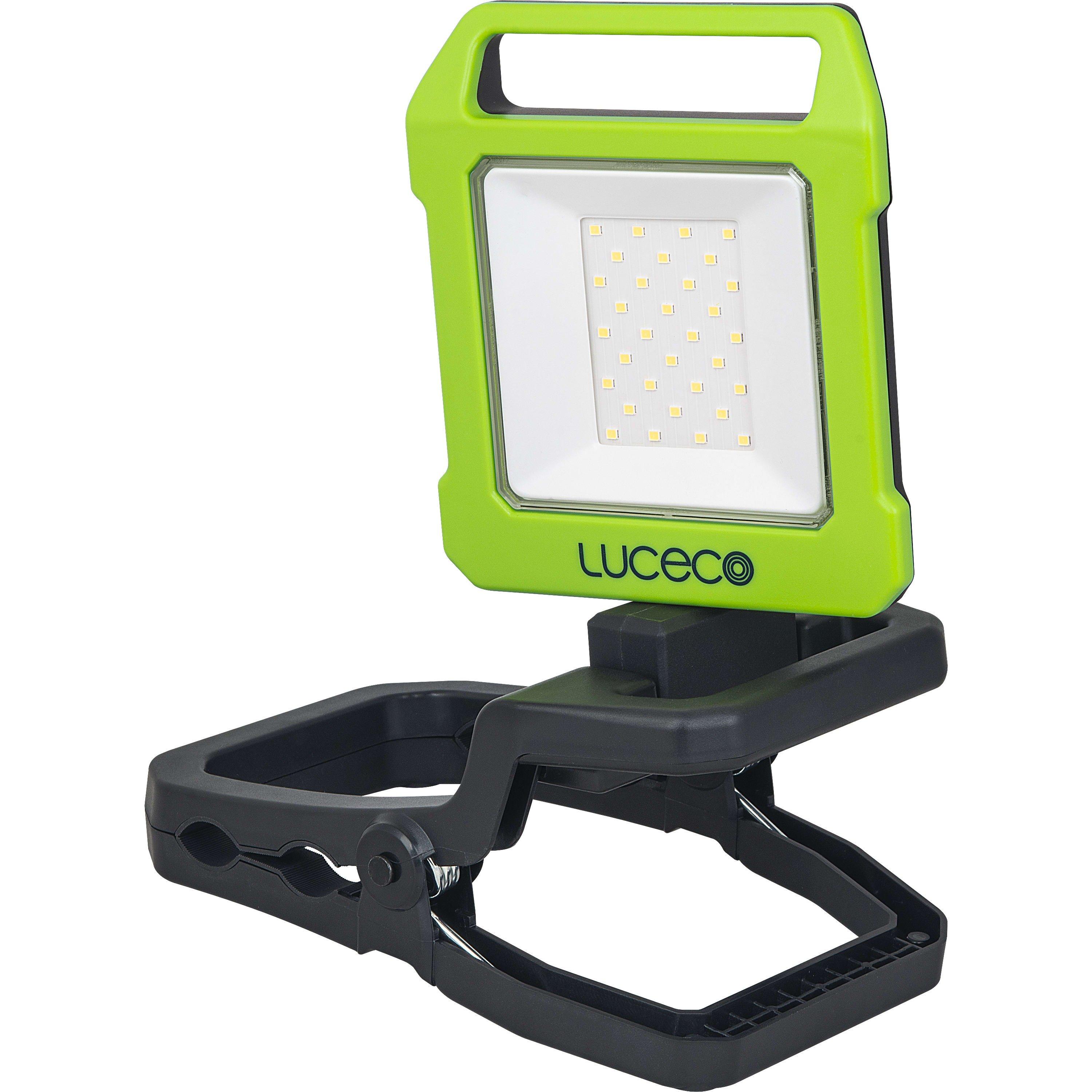 Green And Black - Luceco - Luceco Folding Clamp Worklight USB Rechargeable - 3