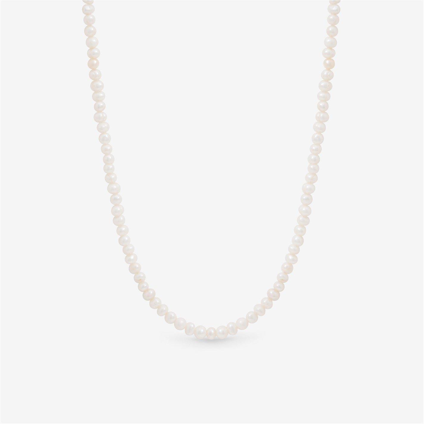 Jon Richard Women's Plated Real Freshwater Seed Pearl Necklace Gold