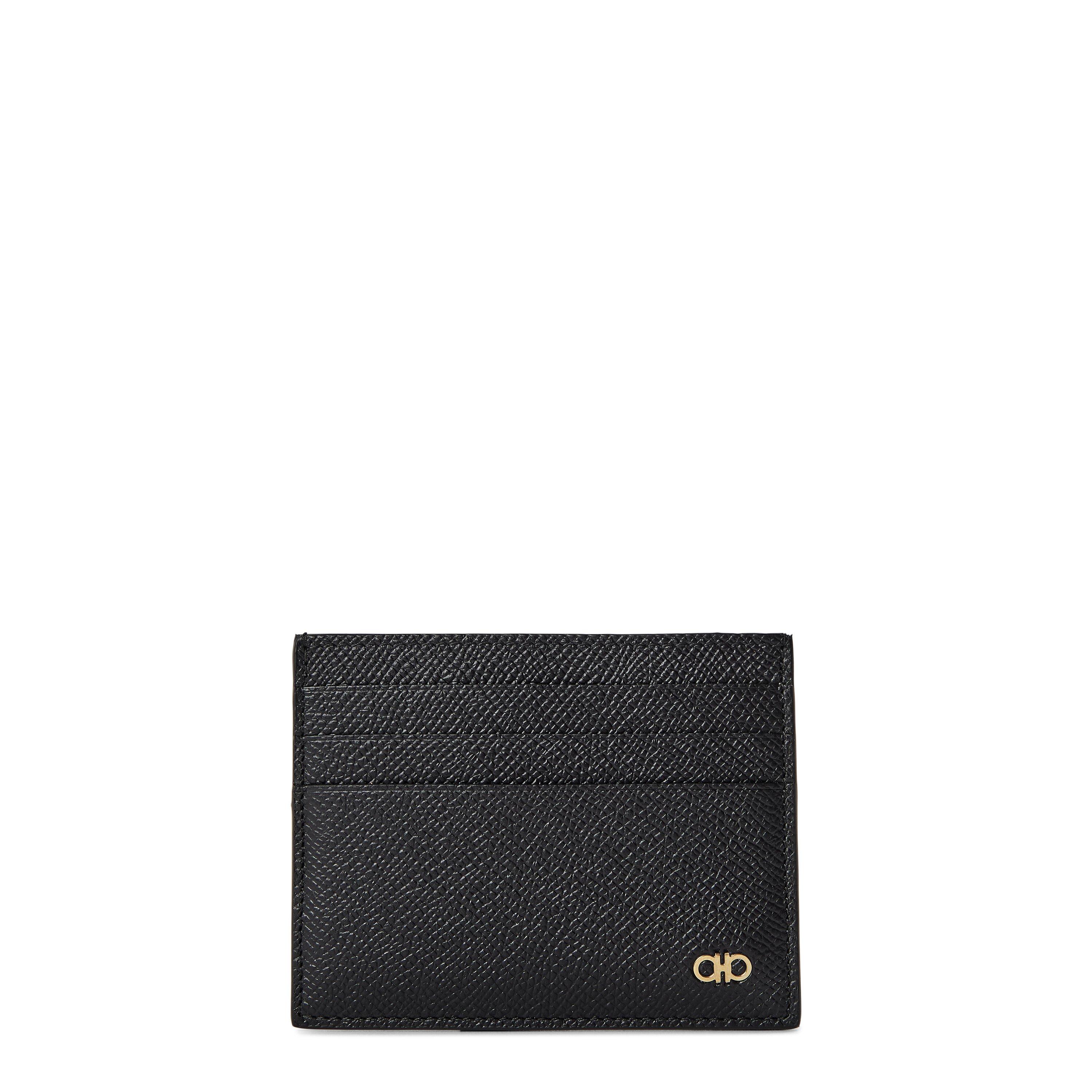 Nero - Ferragamo - Men's Gemini CC Card Holder - 1