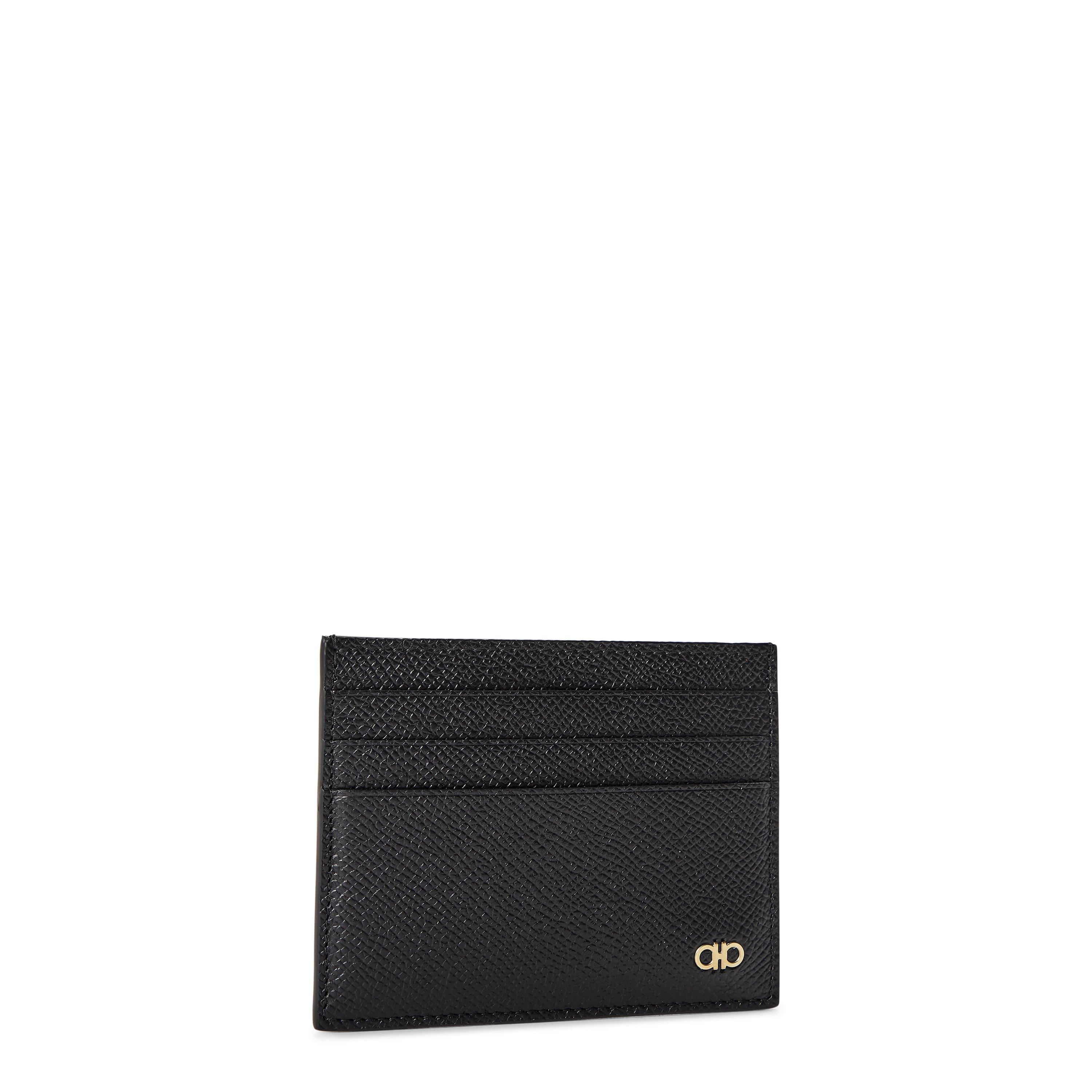 Nero - Ferragamo - Men's Gemini CC Card Holder - 2