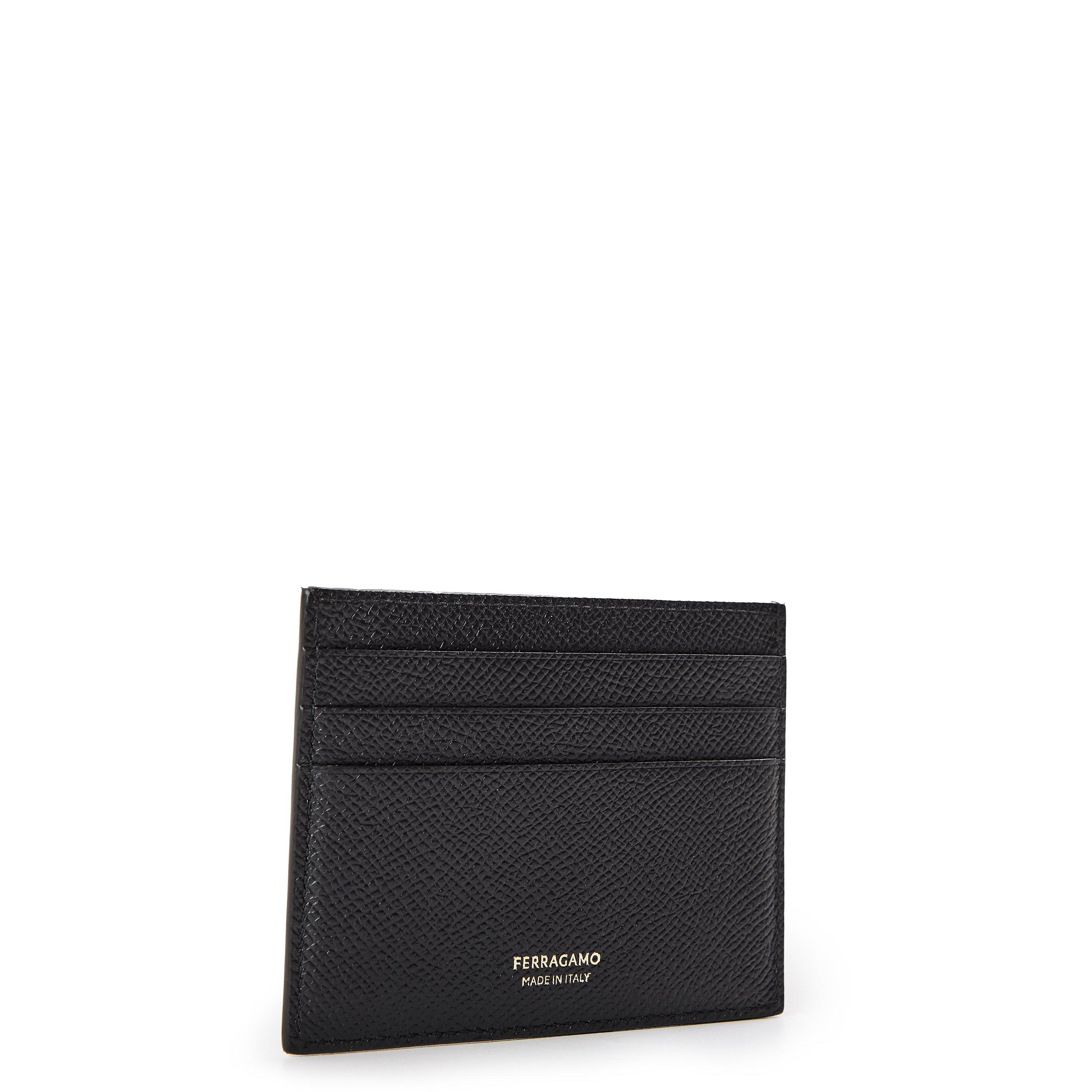 Nero - Ferragamo - Men's Gemini CC Card Holder - 3