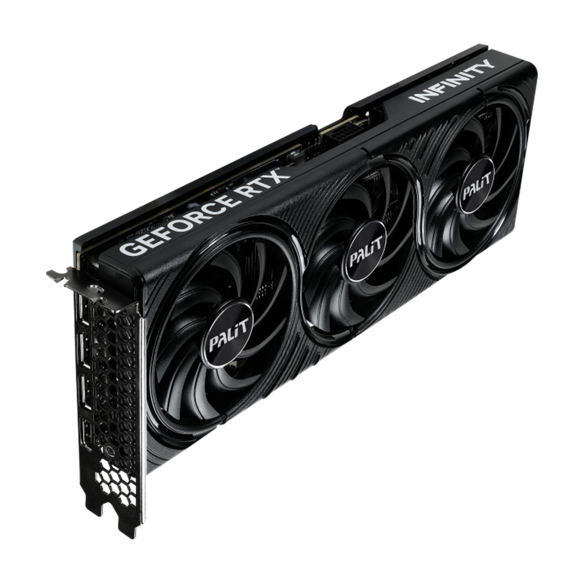 Black - PALIT - GeForce RTX 5070 Infinity 3 OC 12GB GDDR7 Graphics Card PCIe 5.0 Compact Dual Slot Cooling DLSS 4 - 2